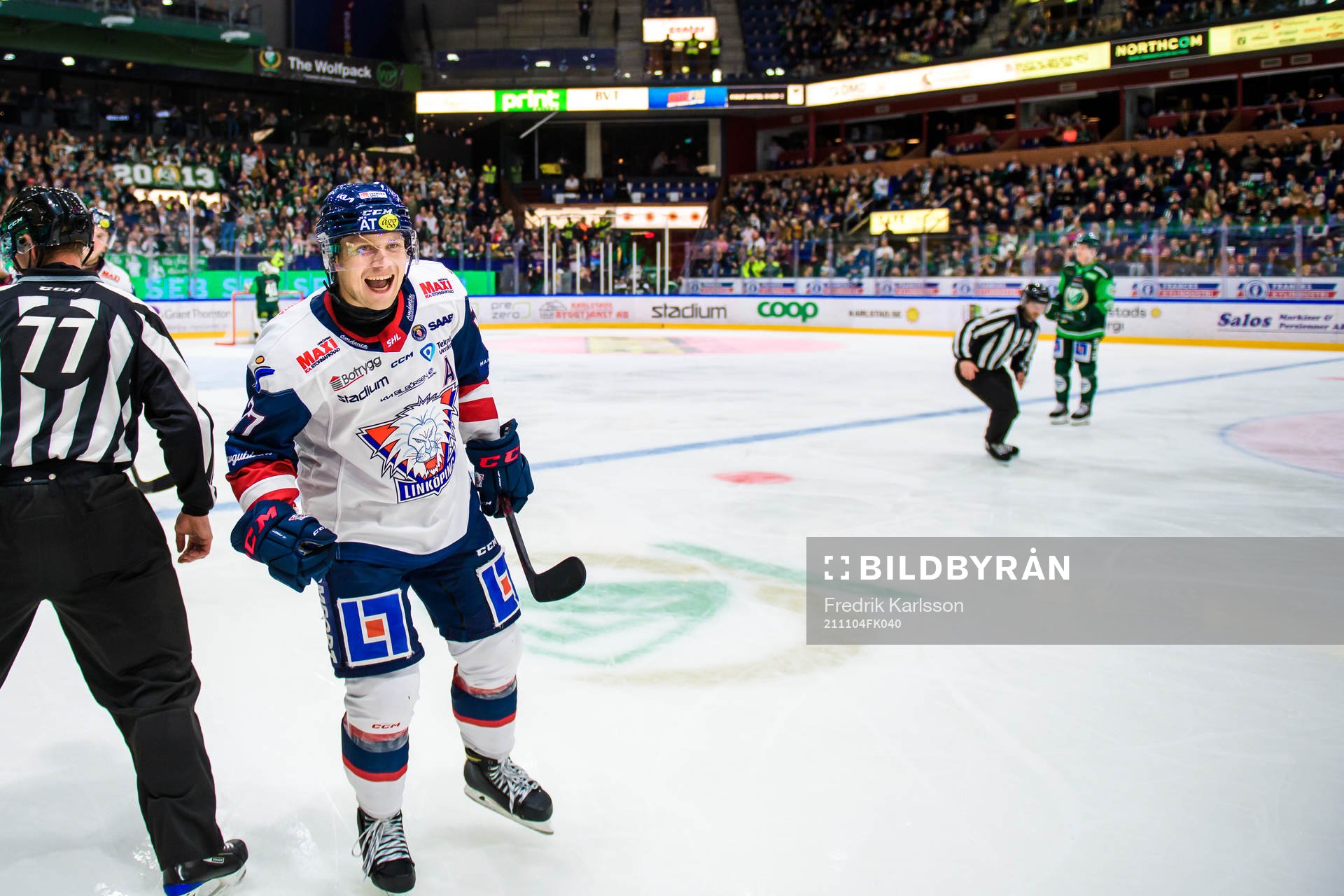 Linköpings Jesper Pettersson jublar