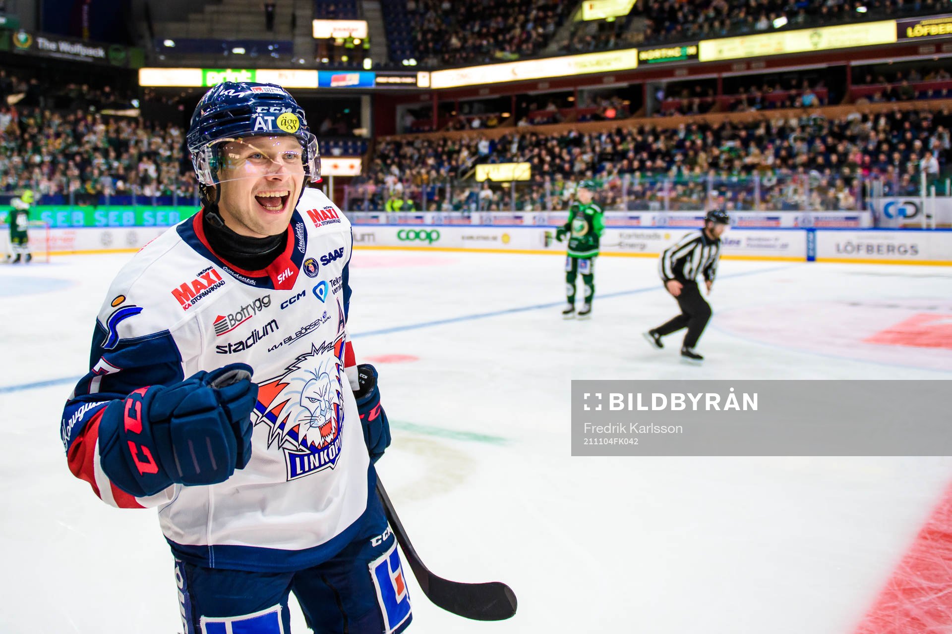 Linköpings Jesper Pettersson jublar