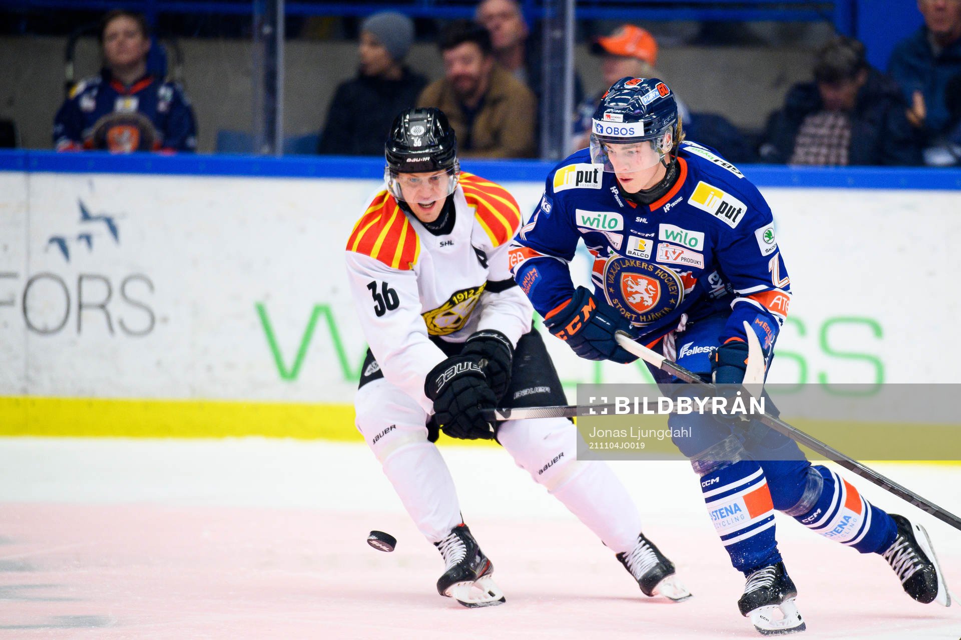 Brynäs Linus Ölund och Växjös Viktor Bernhardtz