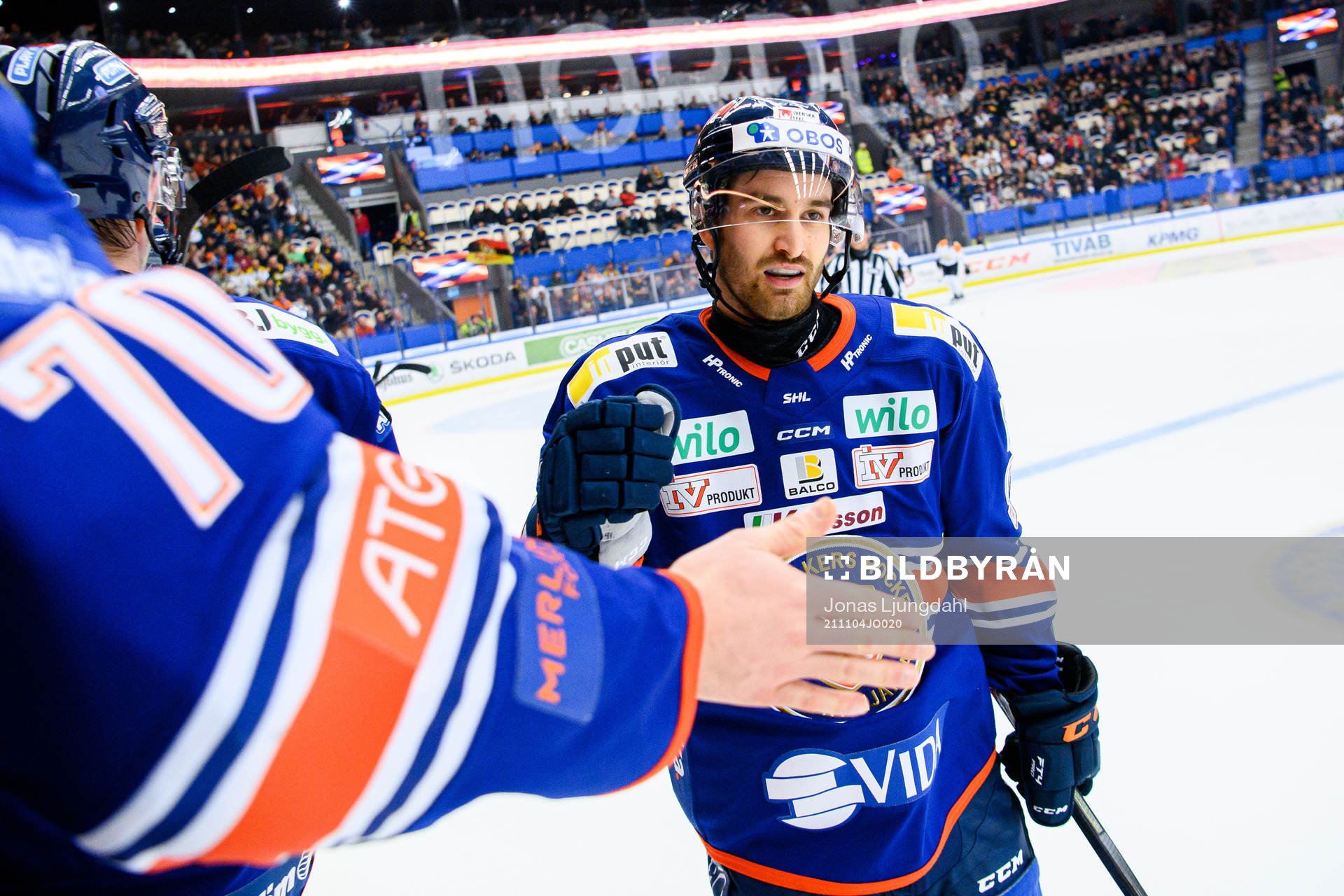 Växjös Andrew Calof jublar