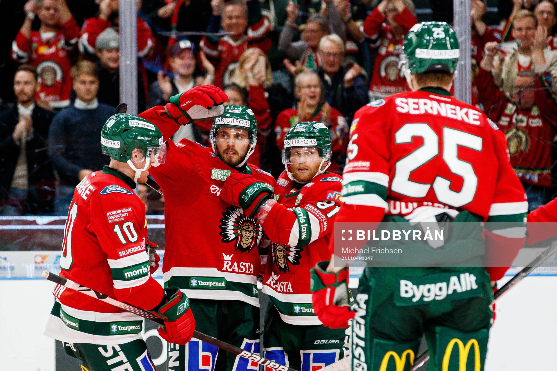 Frölundas Jens Olsson , Michael Spacek , Ryan Lasch och