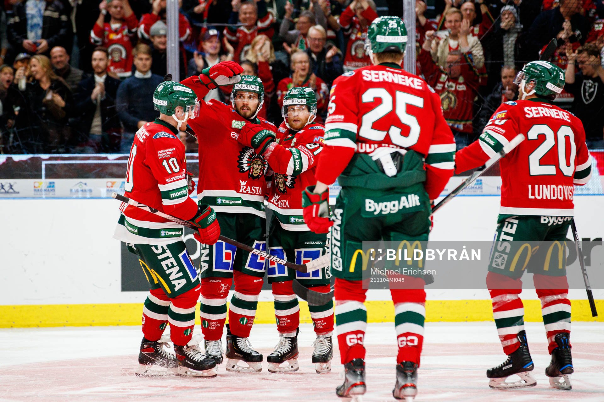 Frölundas Jens Olsson , Michael Spacek , Ryan Lasch och