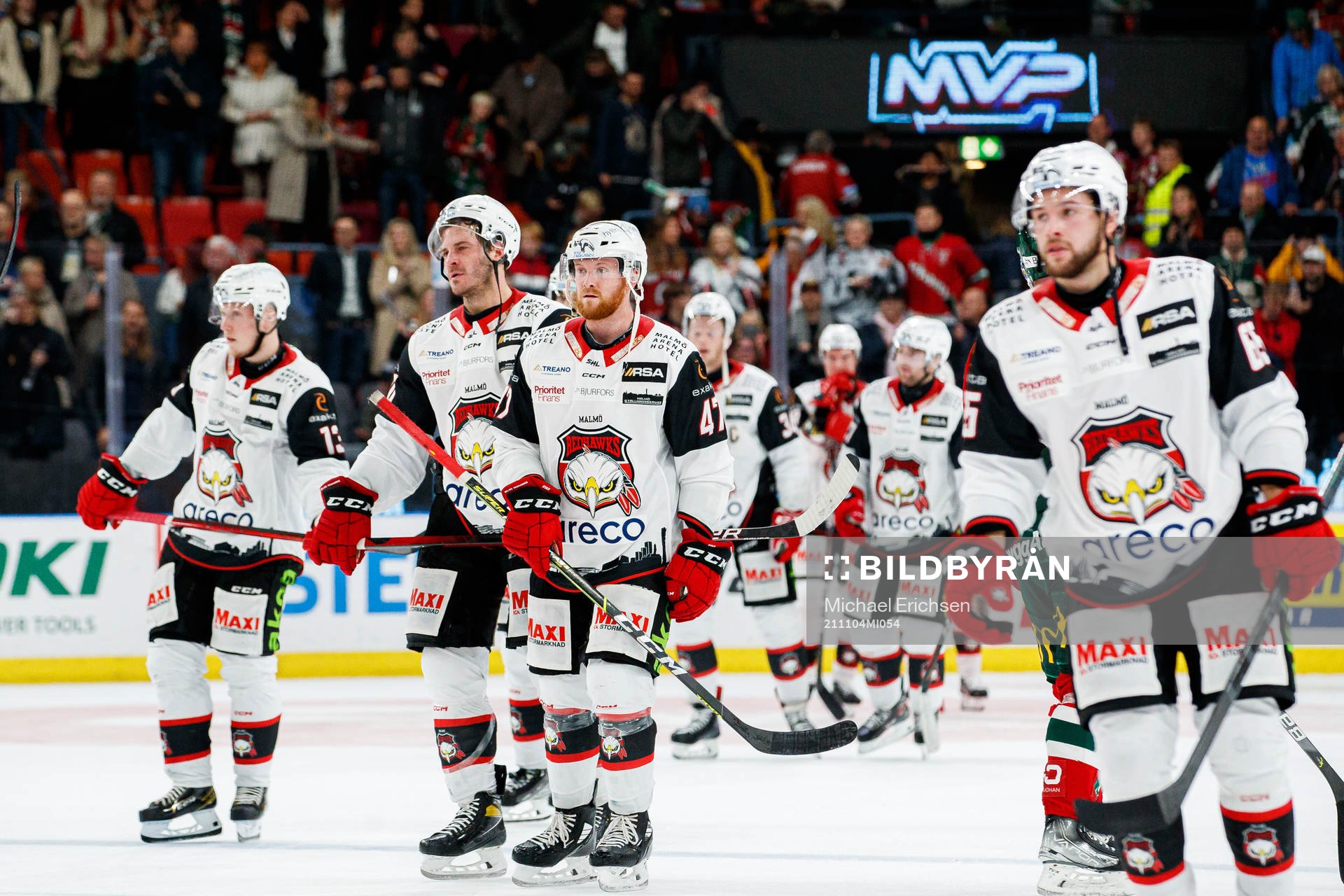 Malmö Redhawks spelare deppar