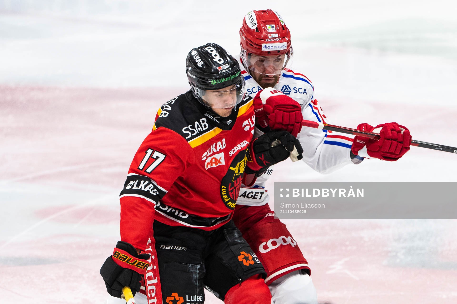Luleås Isac Brännström och Timrås Oliver Bohm