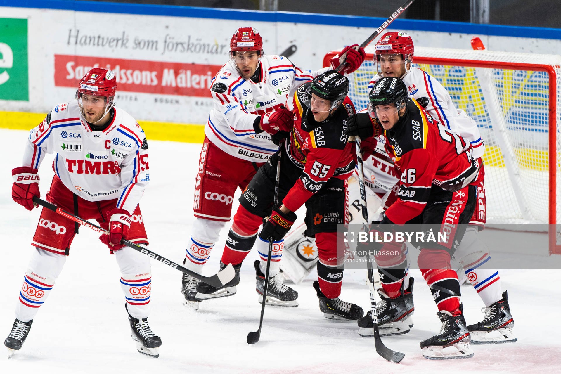 Timrås Christopher Liljewall, Nolan Zajac och Luleås