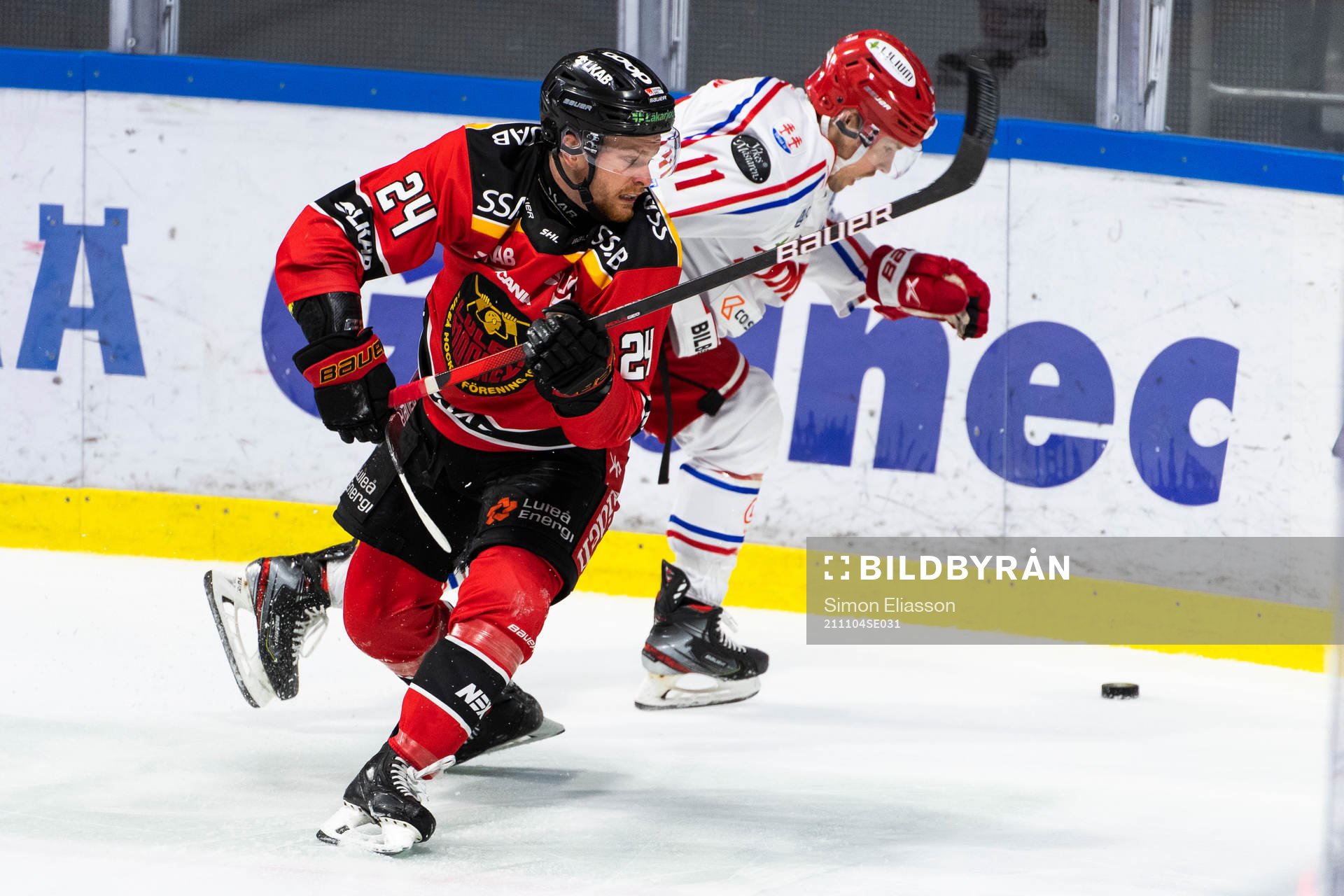 Luleås Brendan Shinnimin och Timrås Nolan Zajac