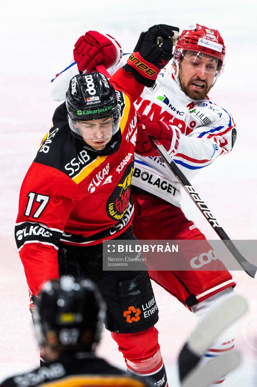 Luleås Isac Brännström och Timrås Oliver Bohm