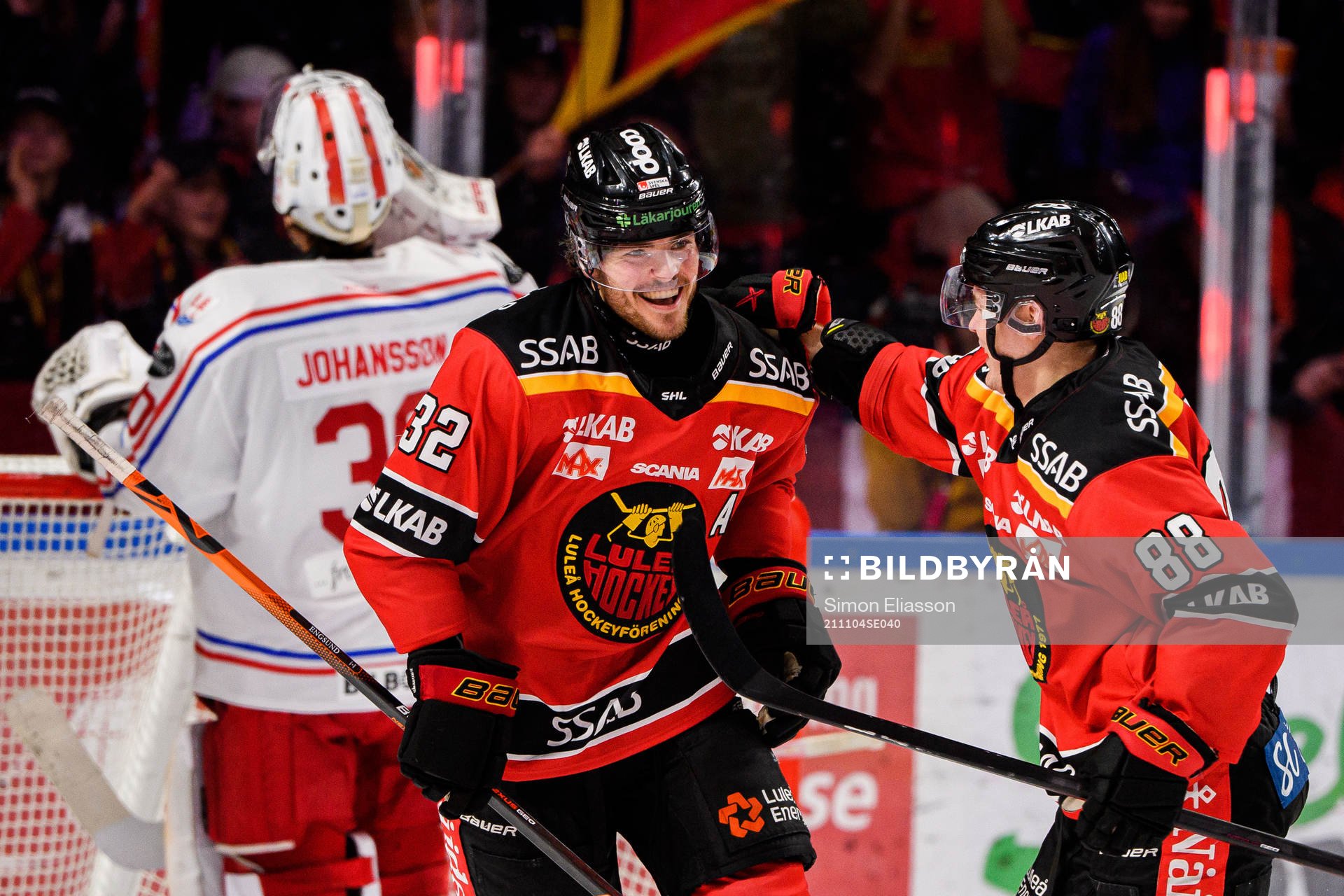 Luleås Oscar Engsund jublar