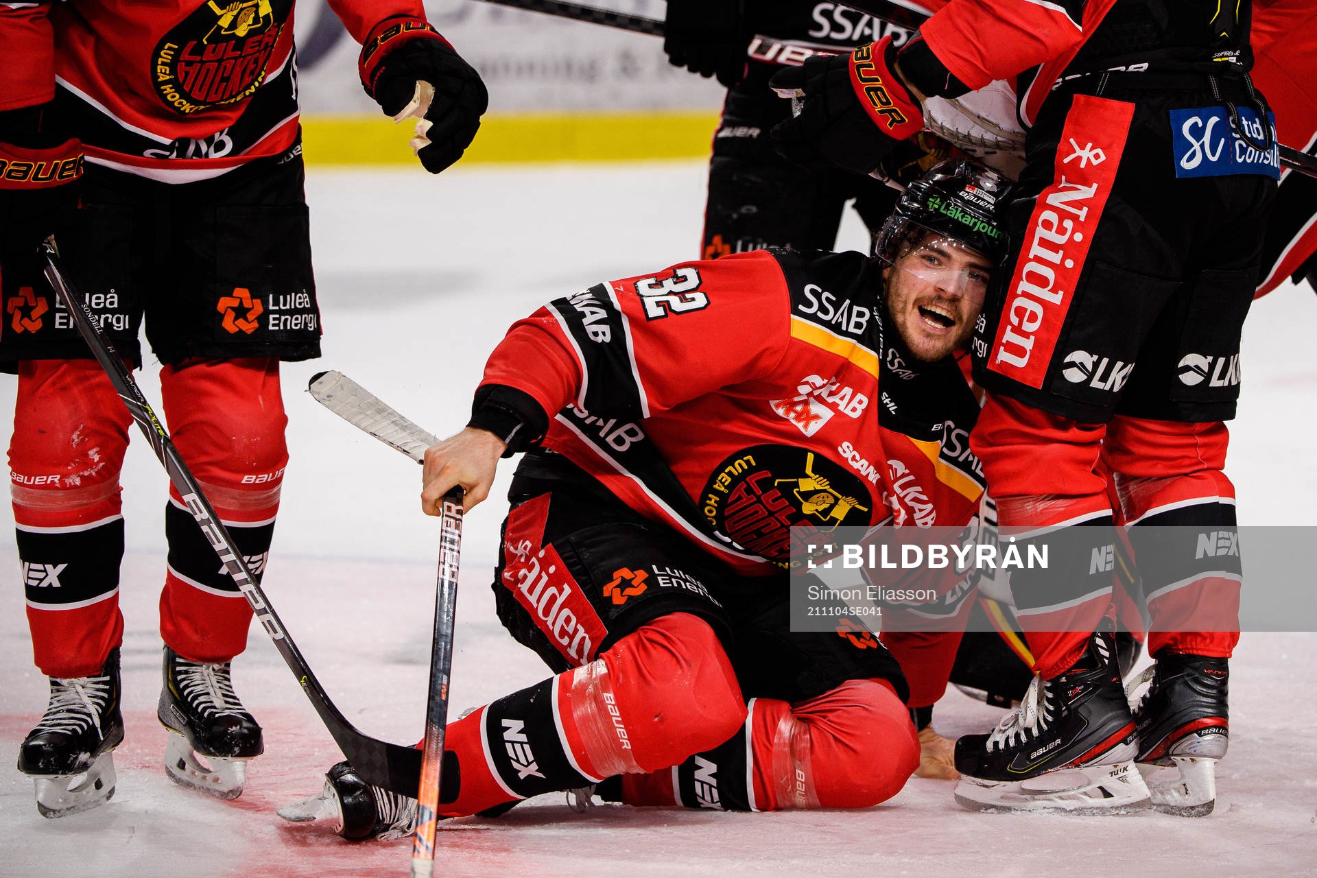 Luleås Oscar Engsund jublar