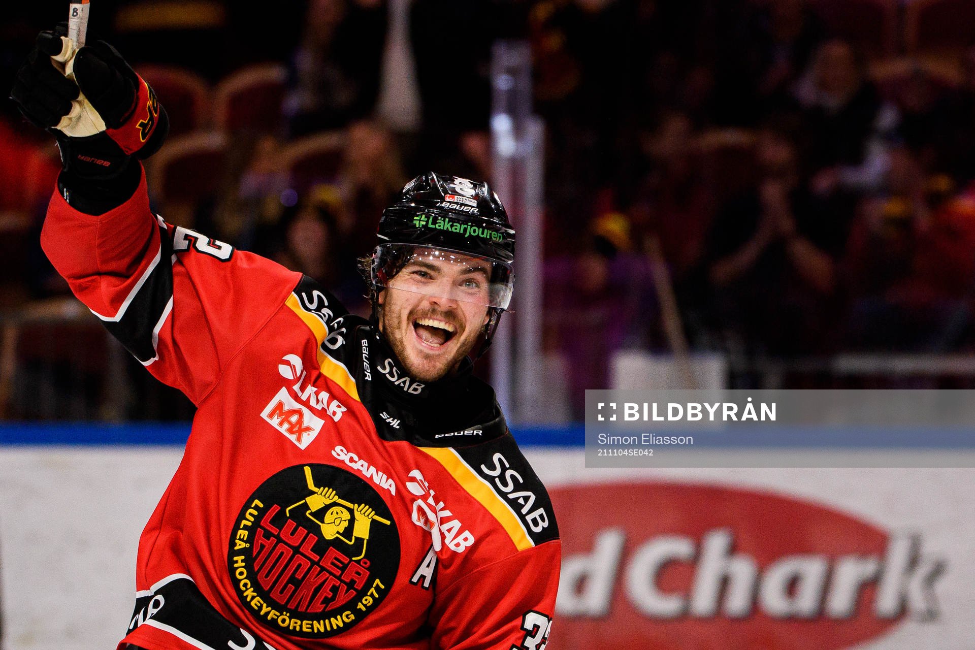 Luleås Oscar Engsund jublar