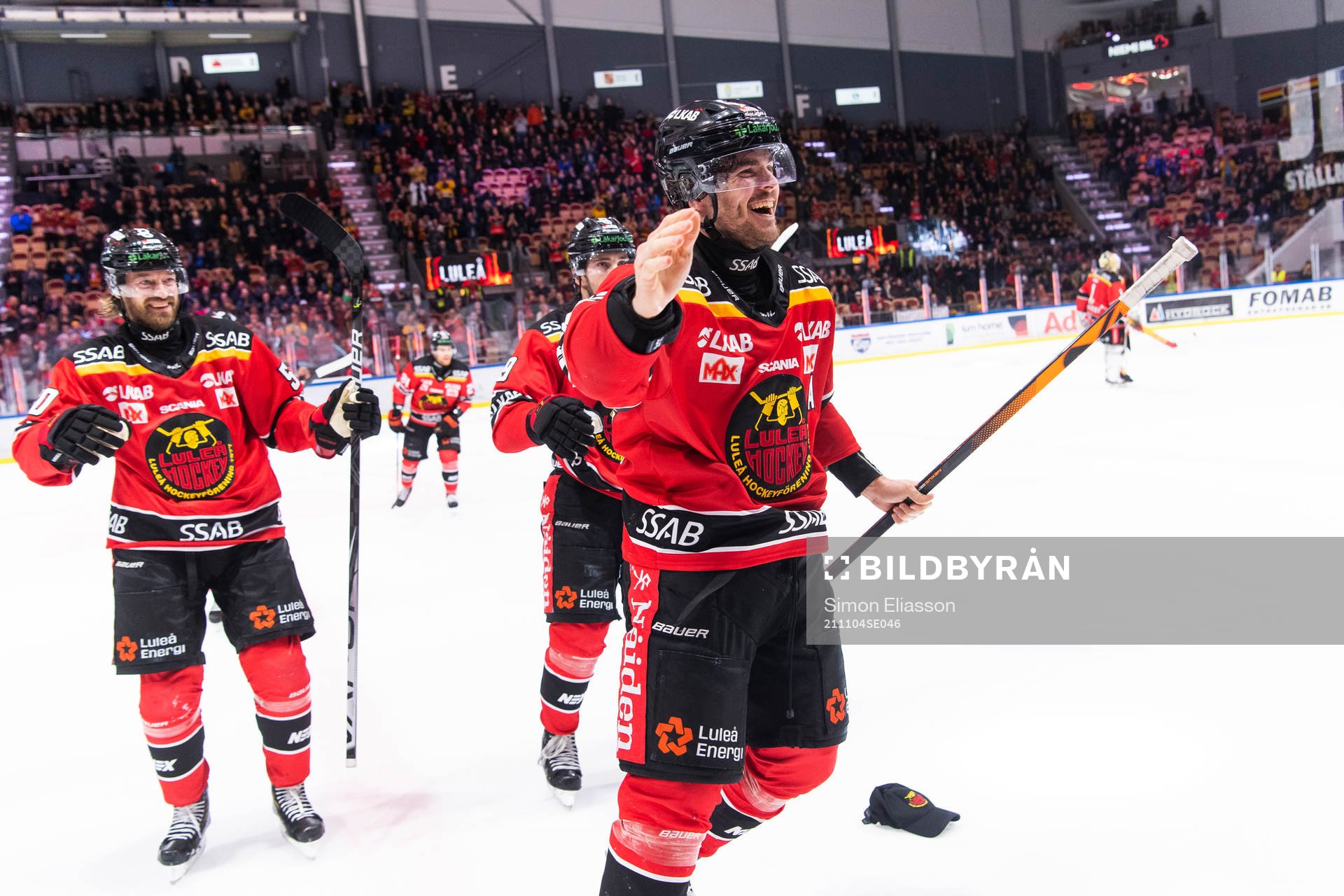 Luleås Oscar Engsund jublar