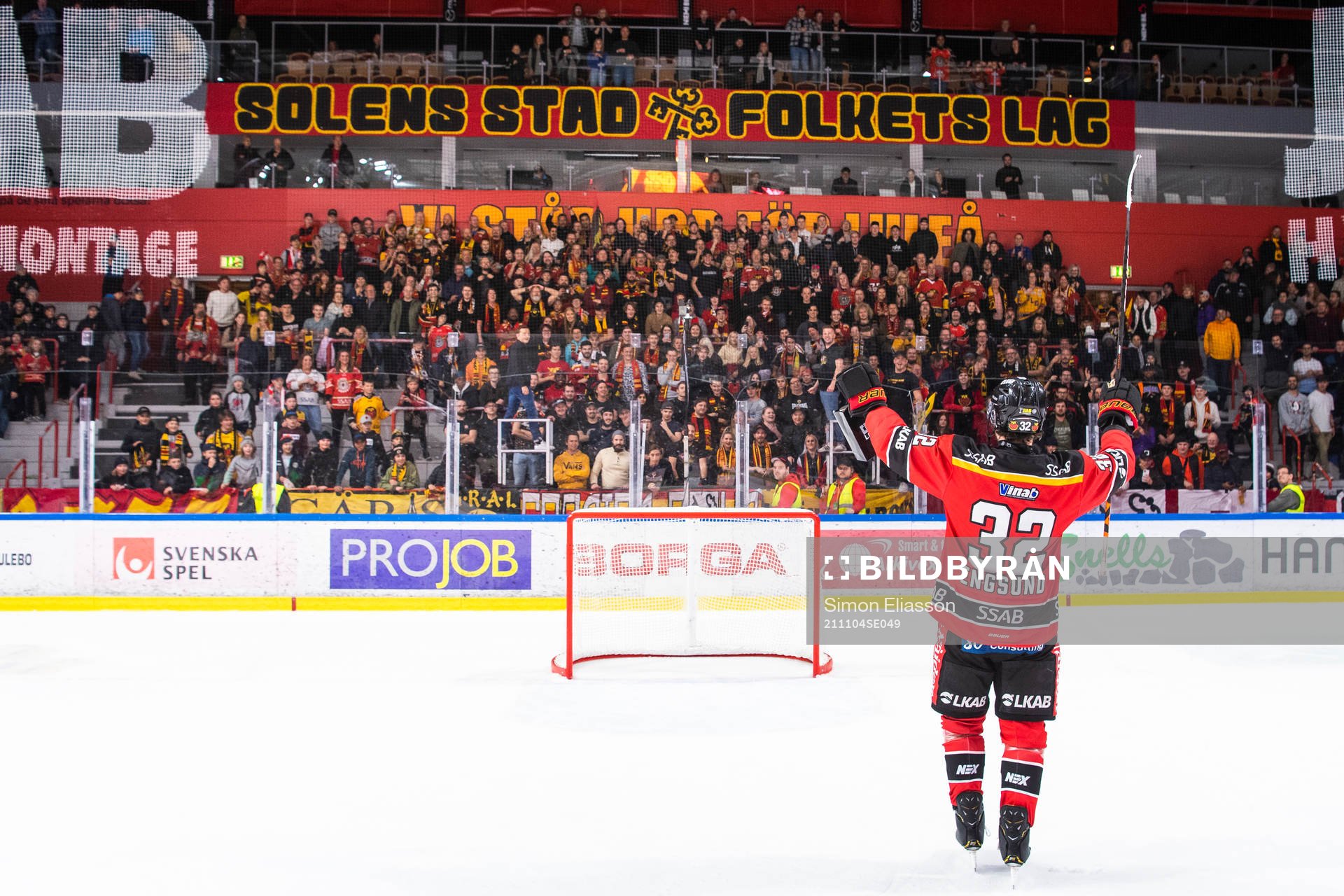 Luleås Oscar Engsund jublar