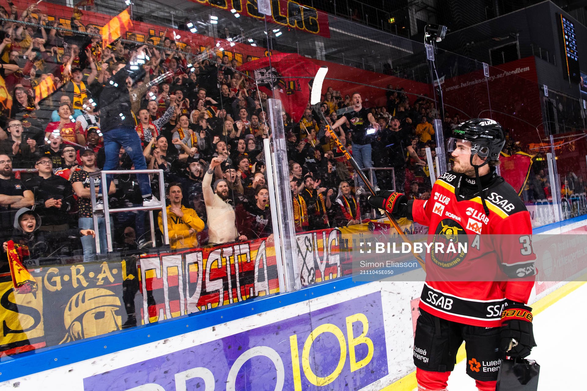 Luleås Oscar Engsund jublar