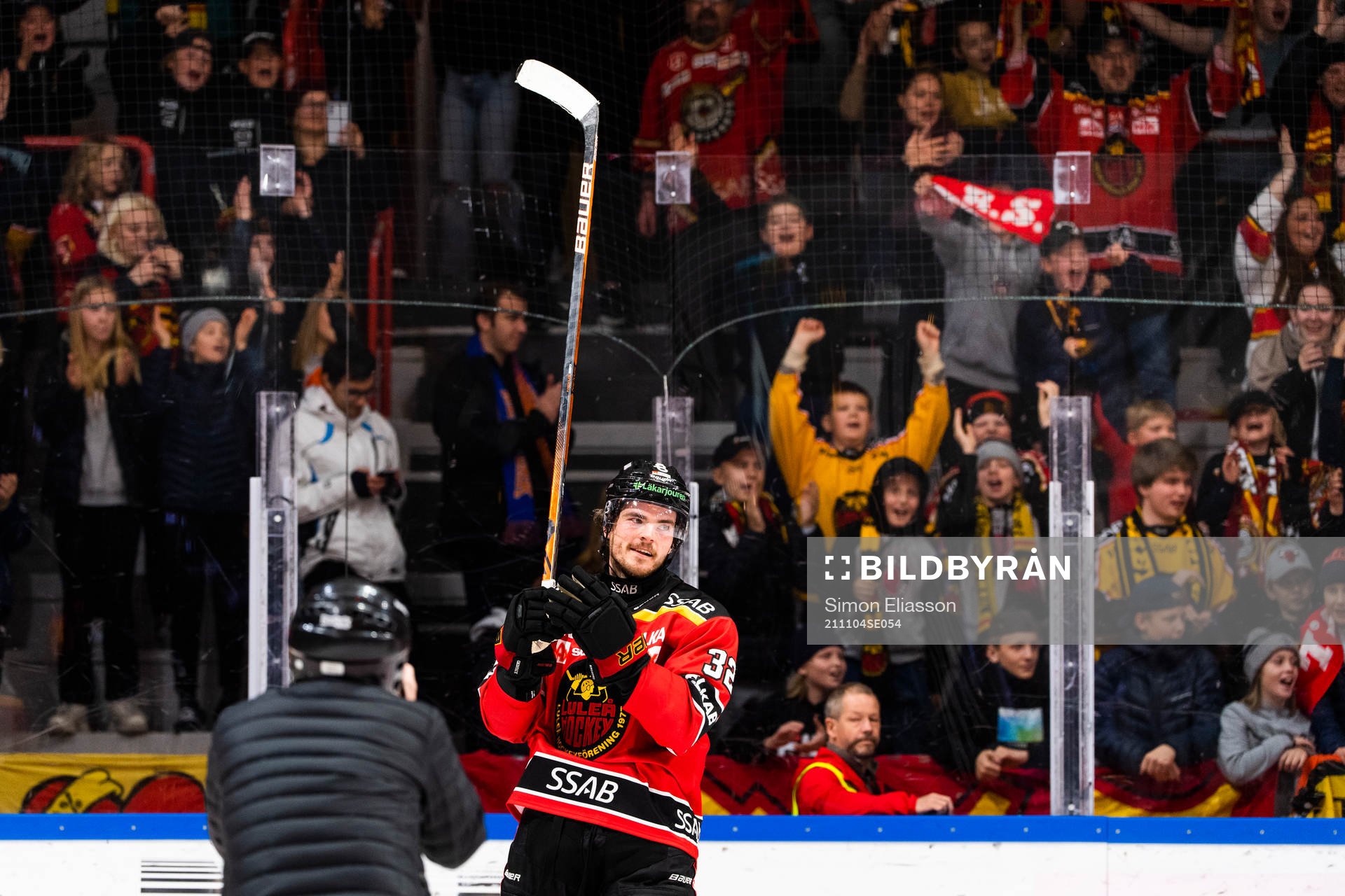 Luleås Oscar Engsund jublar