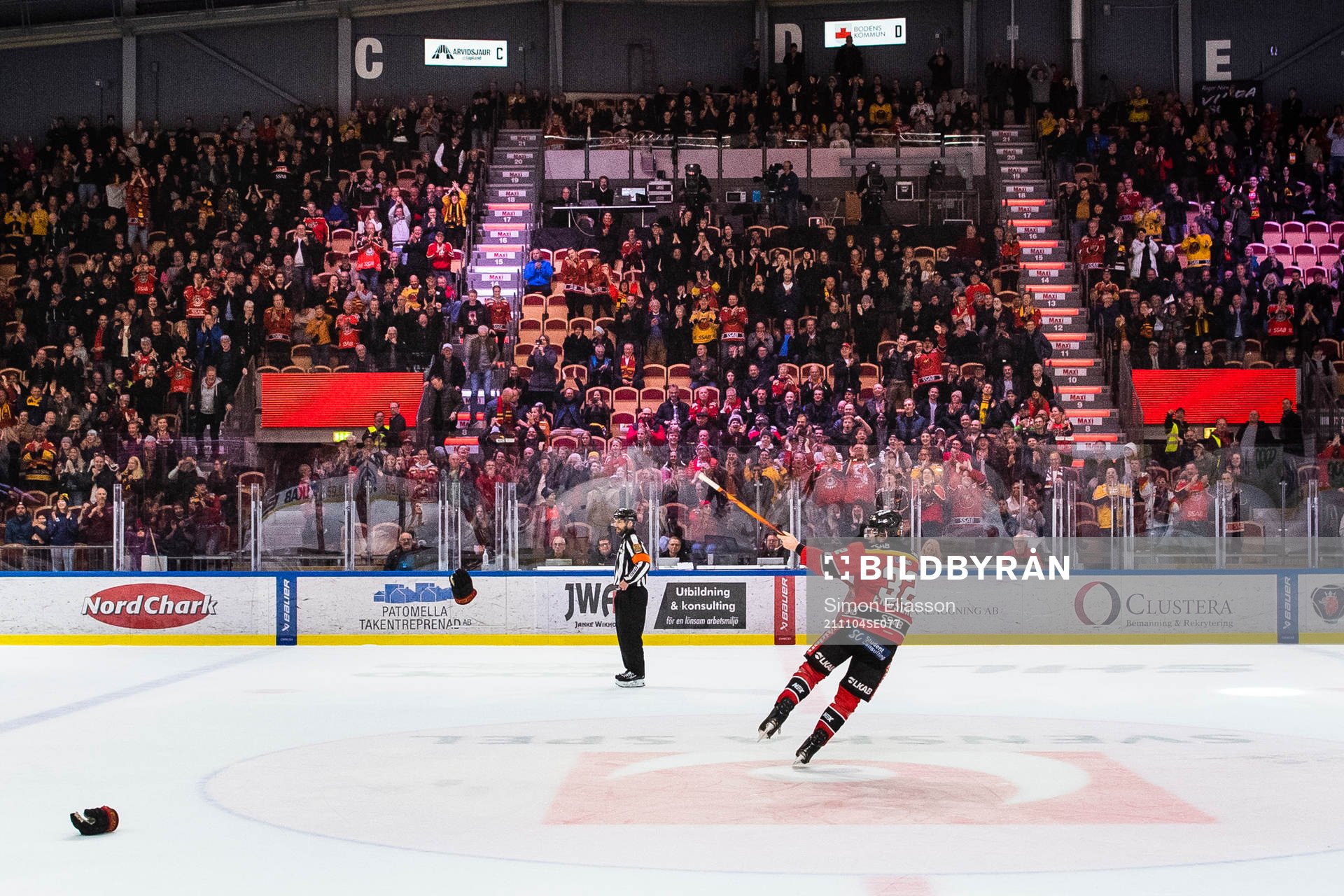 Luleås Oscar Engsund jublar