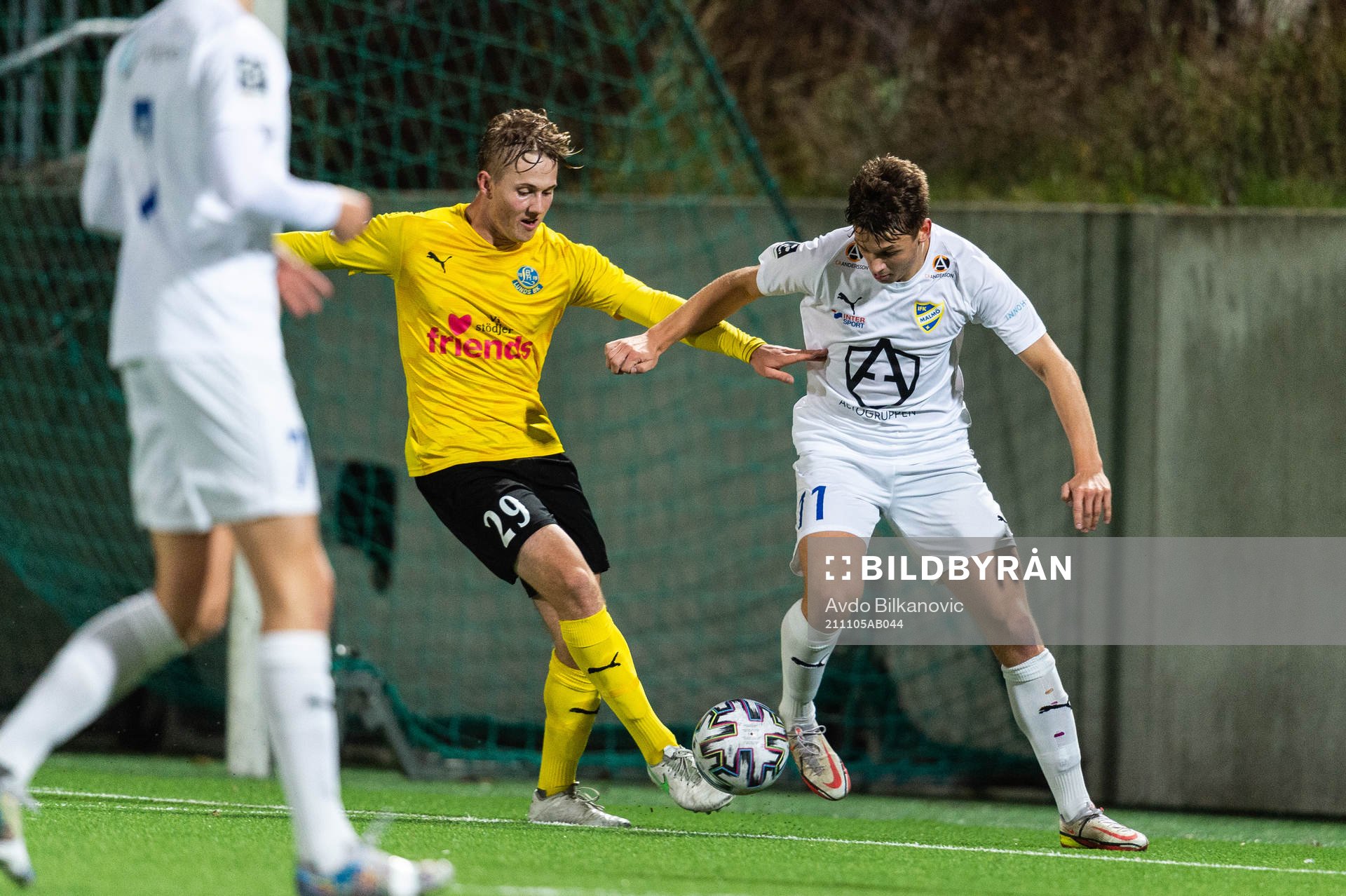Jesper Strid och IFK Malmös Emil Jönsson