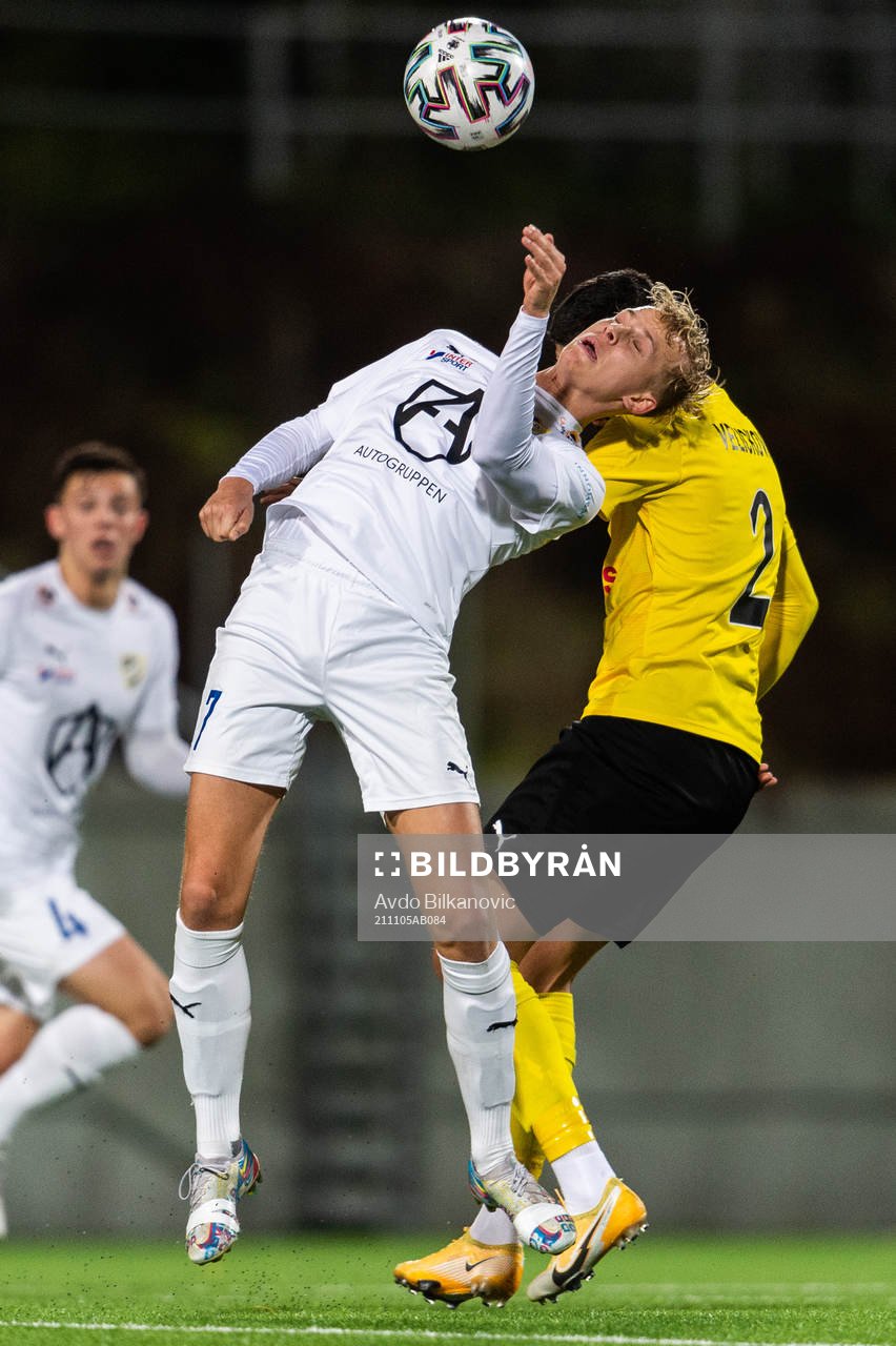Lunds Bozidar Velickovic och IFK Malmös Jakob Andersson