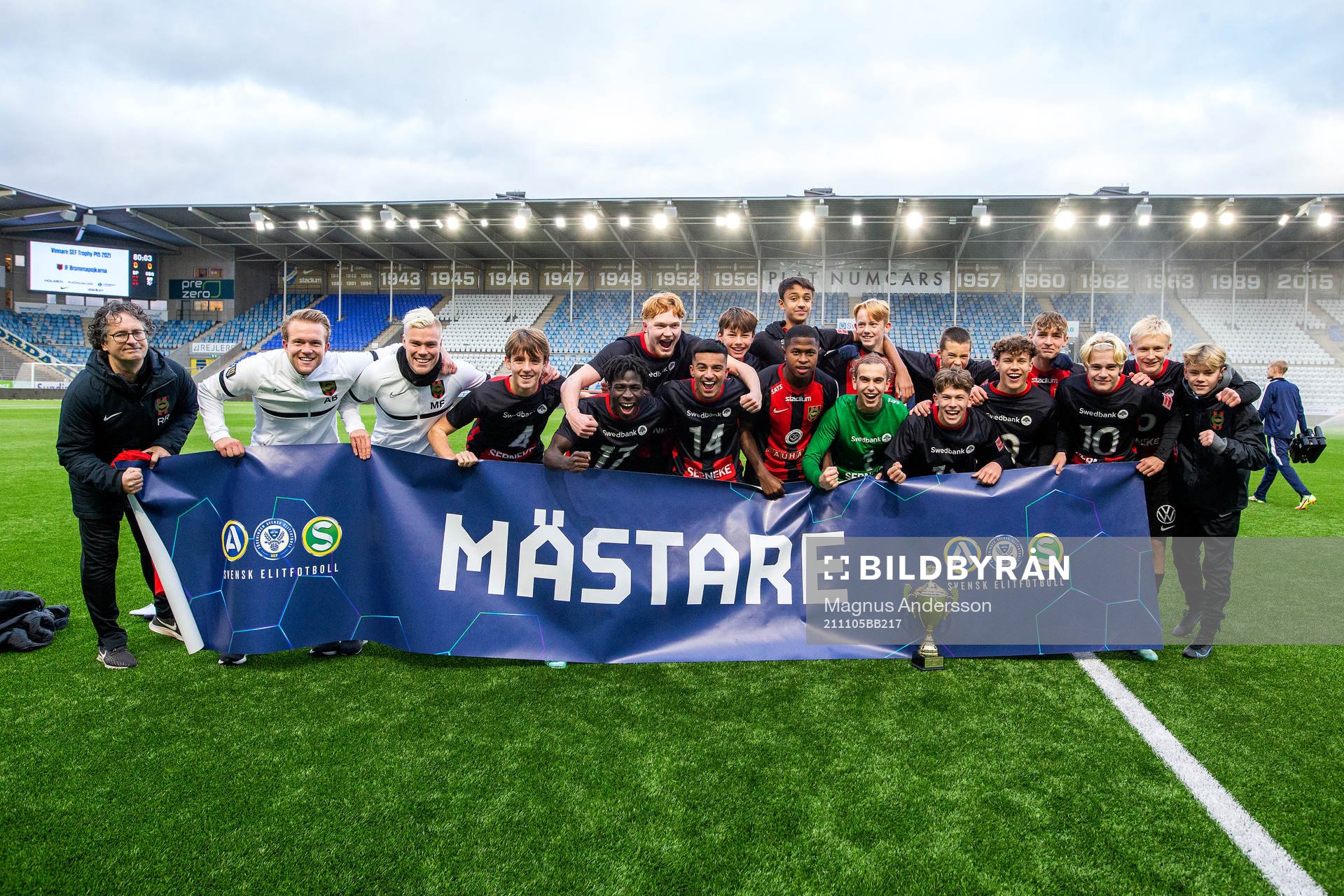 Brommapojkarna vinner finalen av SEF Trophy mellan Brommapojkarna och IFK Göteborg den 5 november 2021 i Norrköping. 