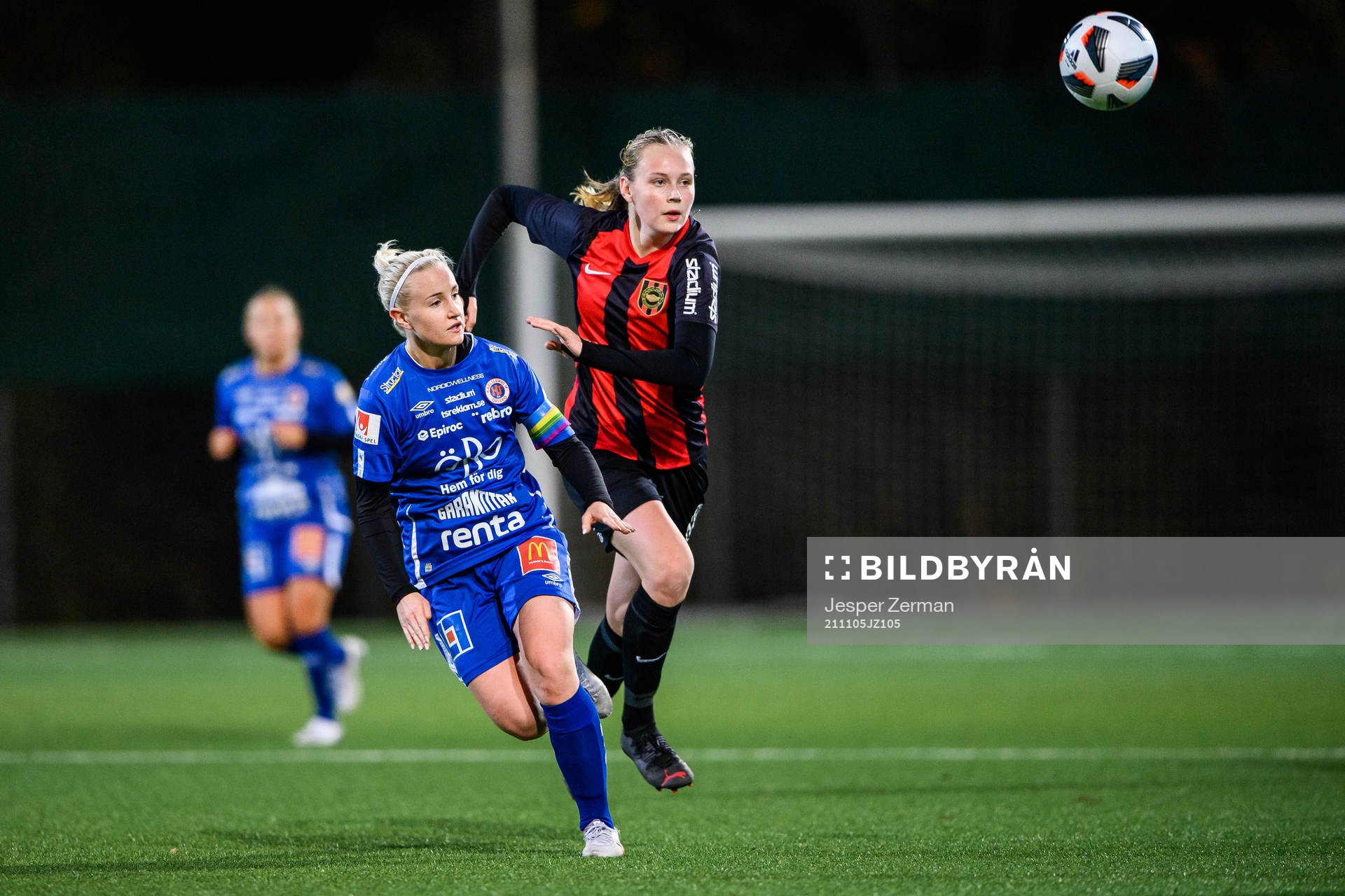 Örebros Clara Heiche och Brommapojkarnas Line Wessman