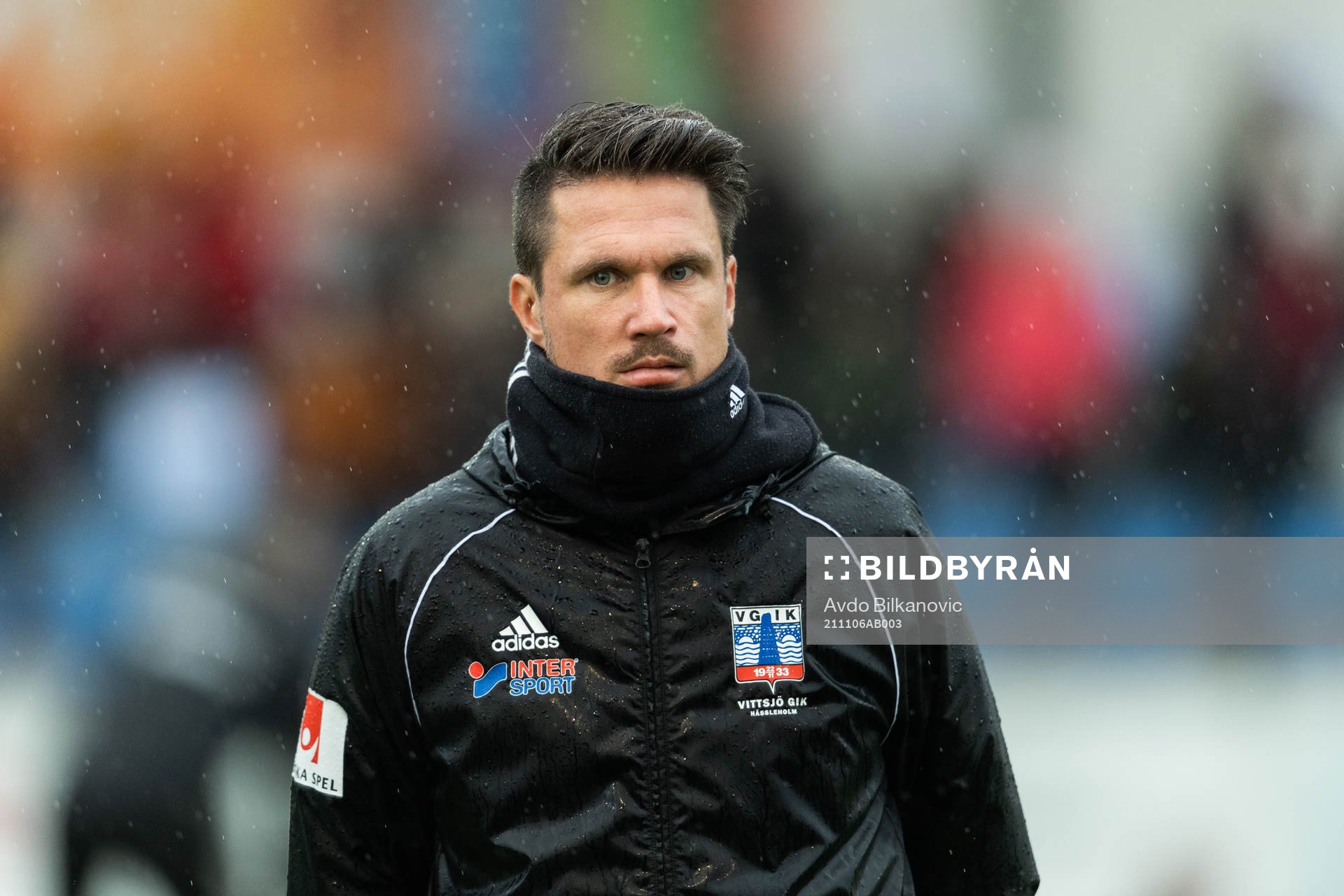 Vittsjös Robert Bergström under fotbollsmatchen i Damallsvenskan mellan Vittsjö och Örebro den 6 november 2021 i Vittsjö. 