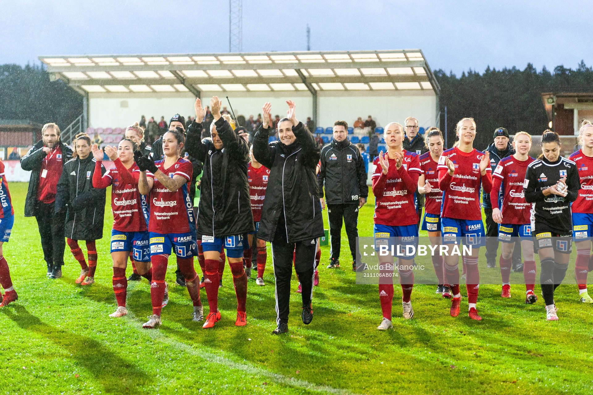 Vittsjös spelare jublar