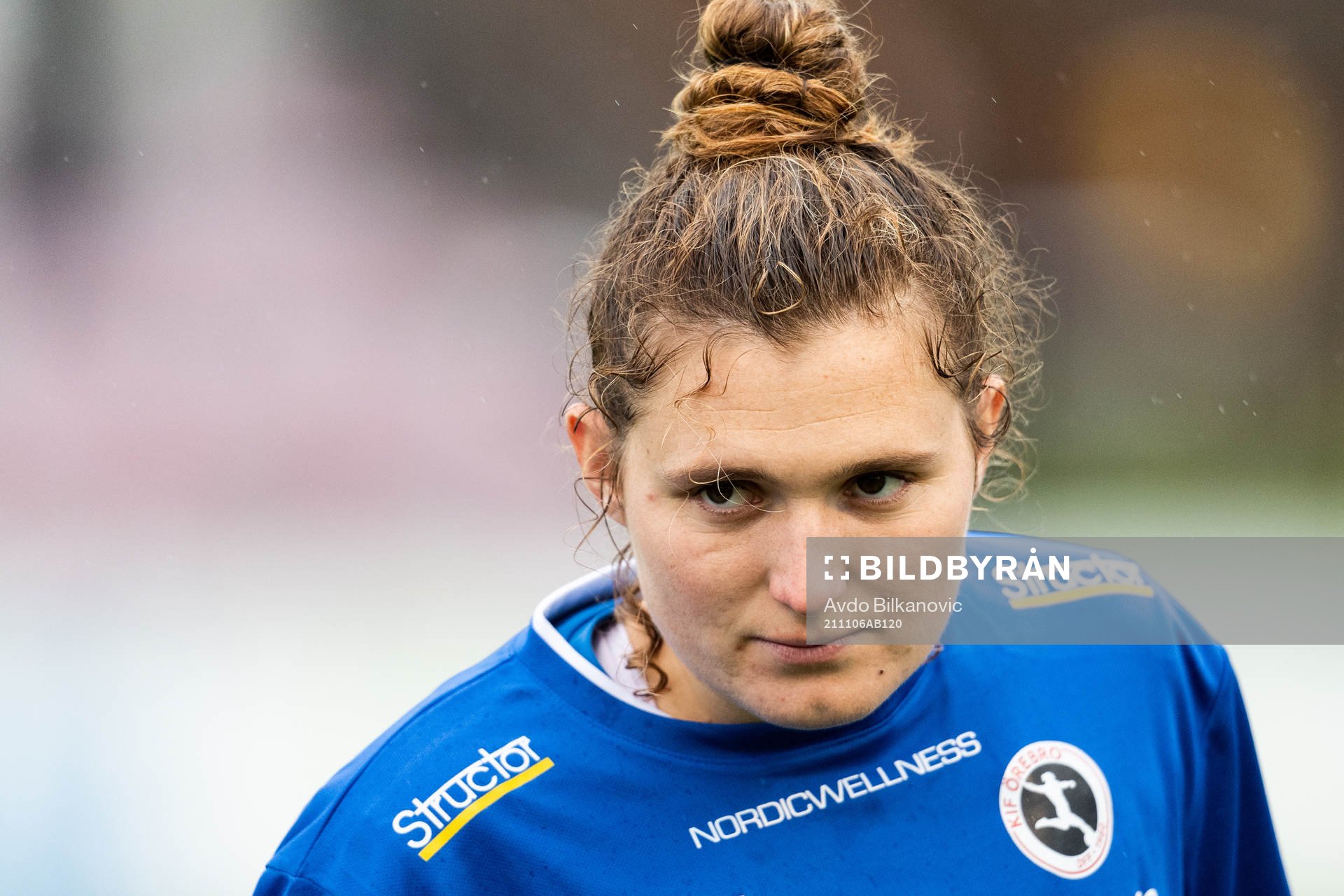 Örebros Jessie Scarpa under fotbollsmatchen i Damallsvenskan mellan Vittsjö och Örebro den 6 november 2021 i Vittsjö. 