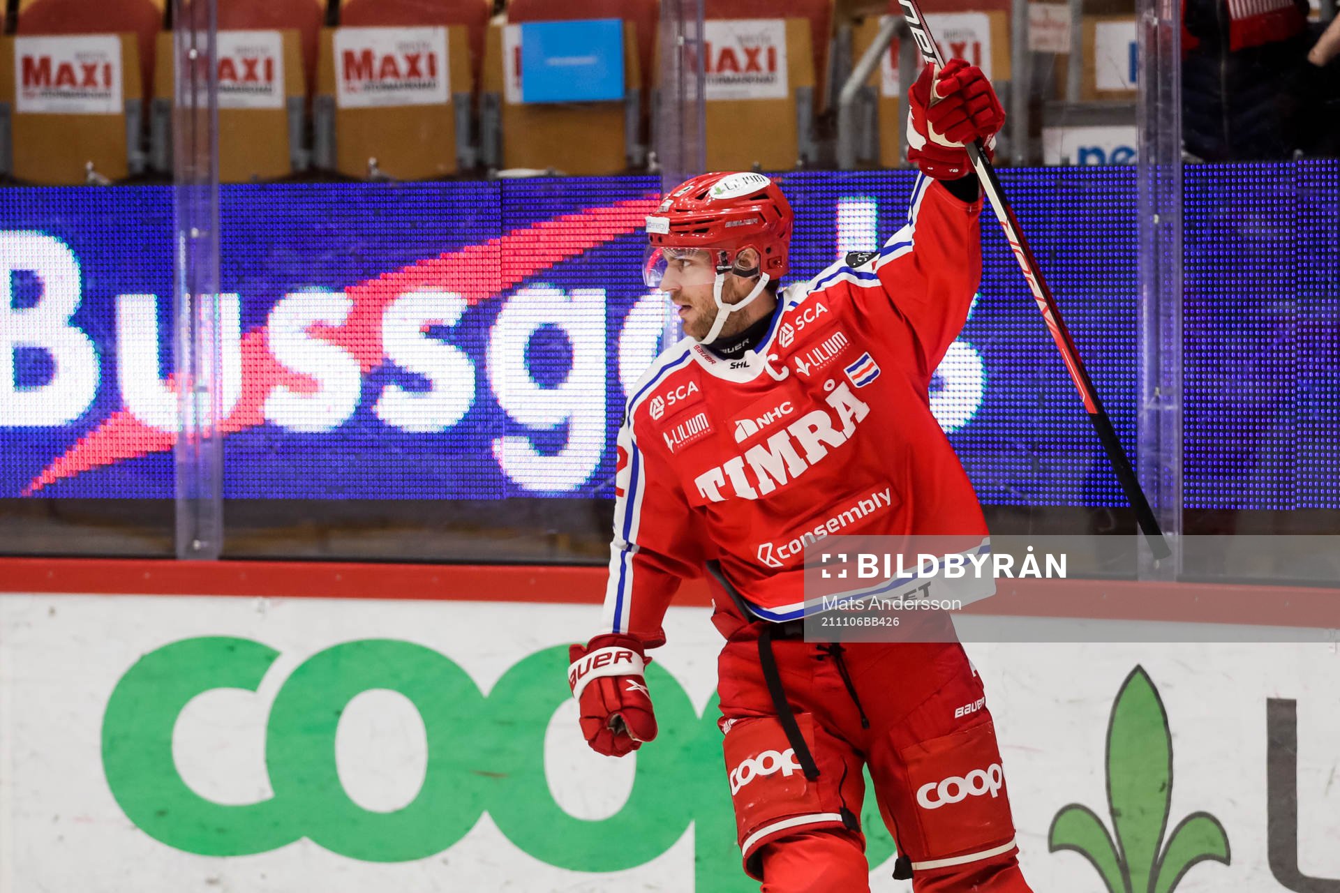 Timrås Christopher Liljewall jublar