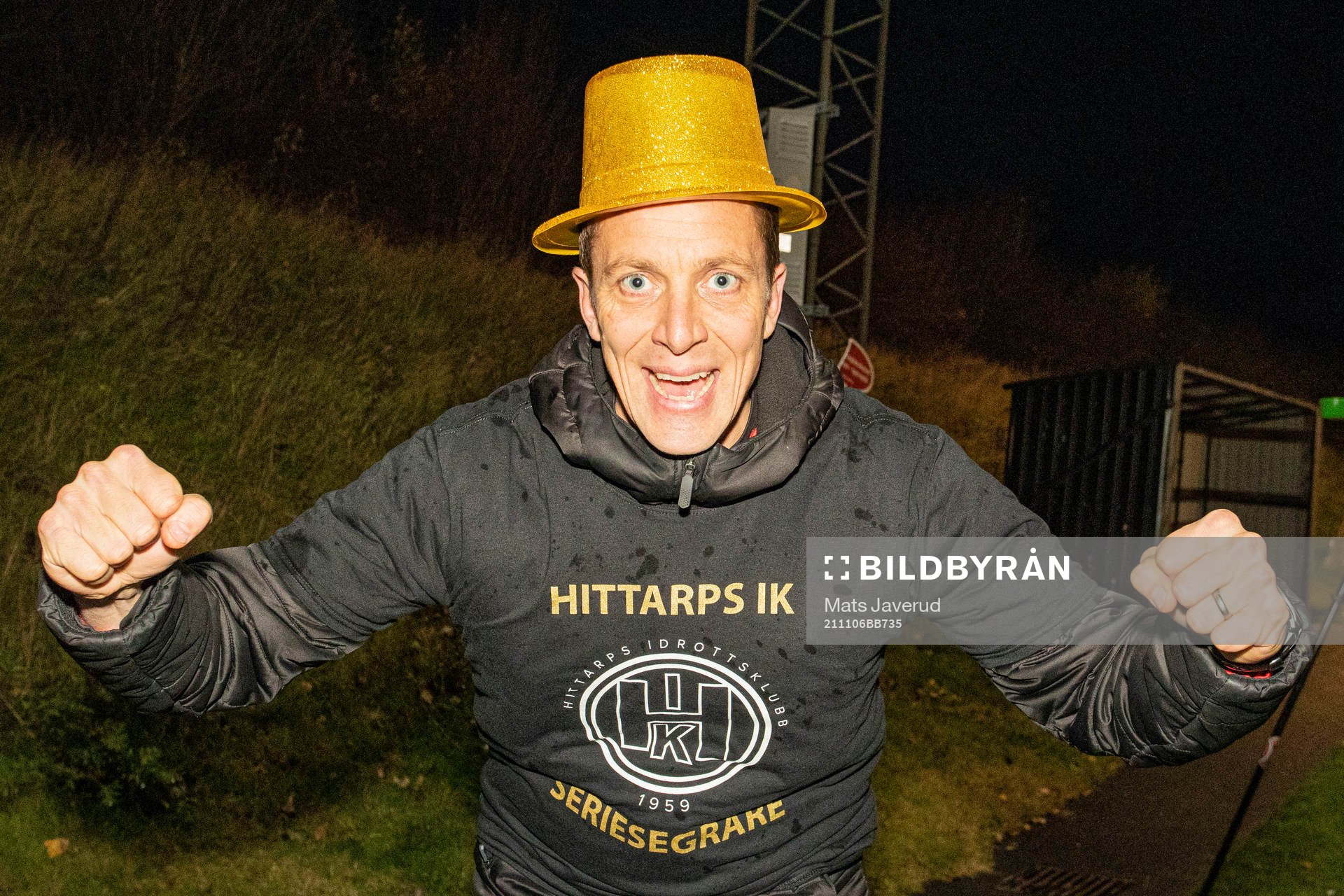 Hittarps IKs Erik Edman  jublar