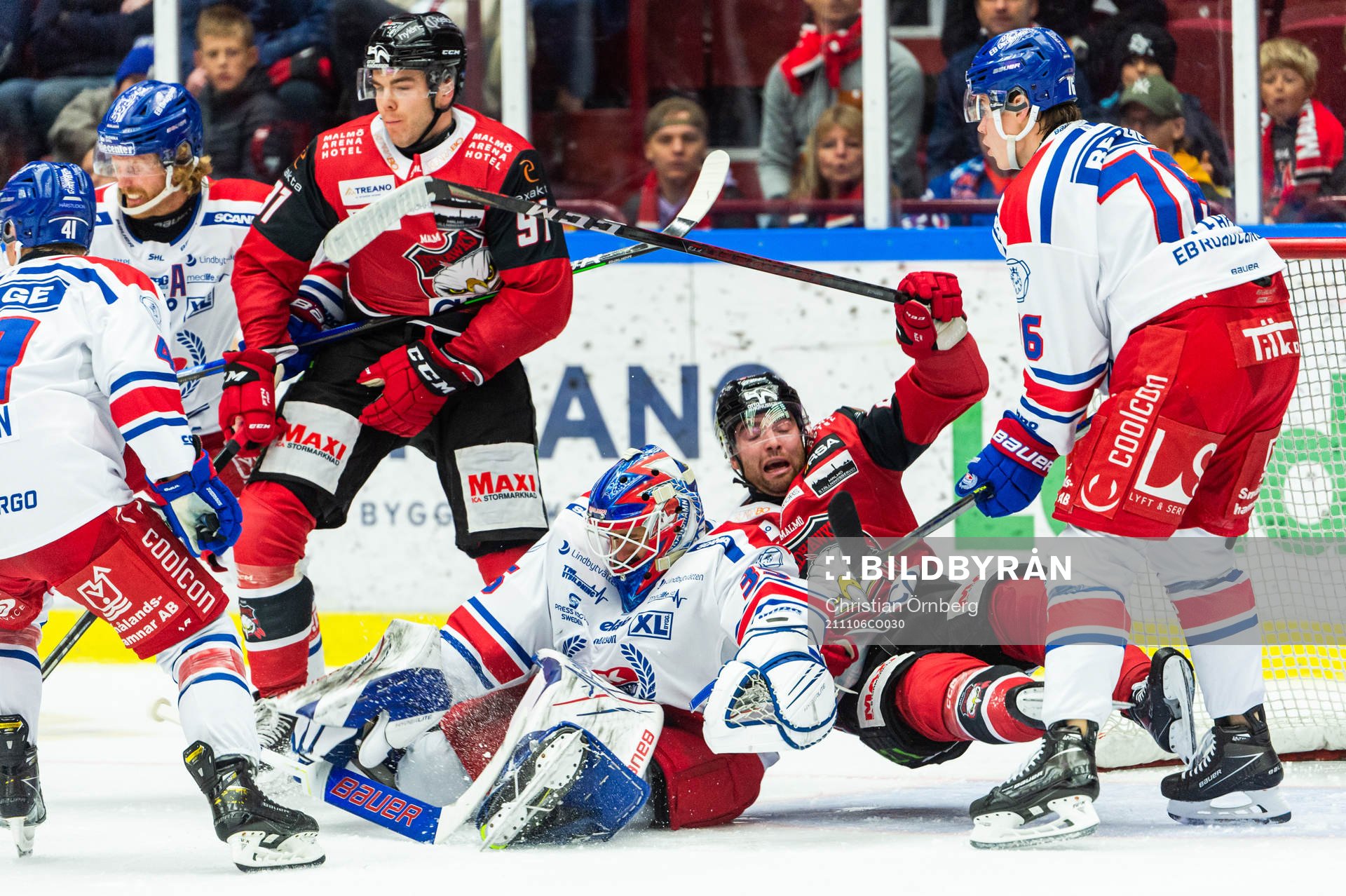Malmö Redhawks Magnus Pääjärvi och Ponthus Westerholm