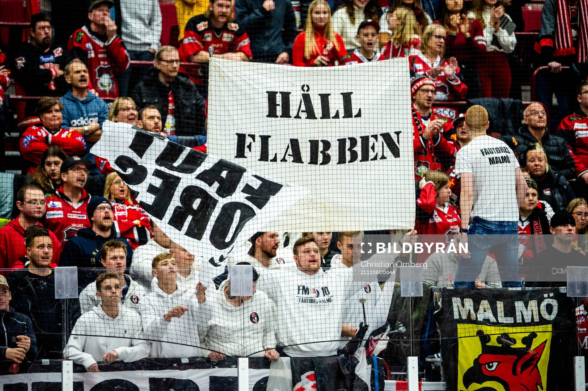 Malmö Redhawks supportrar