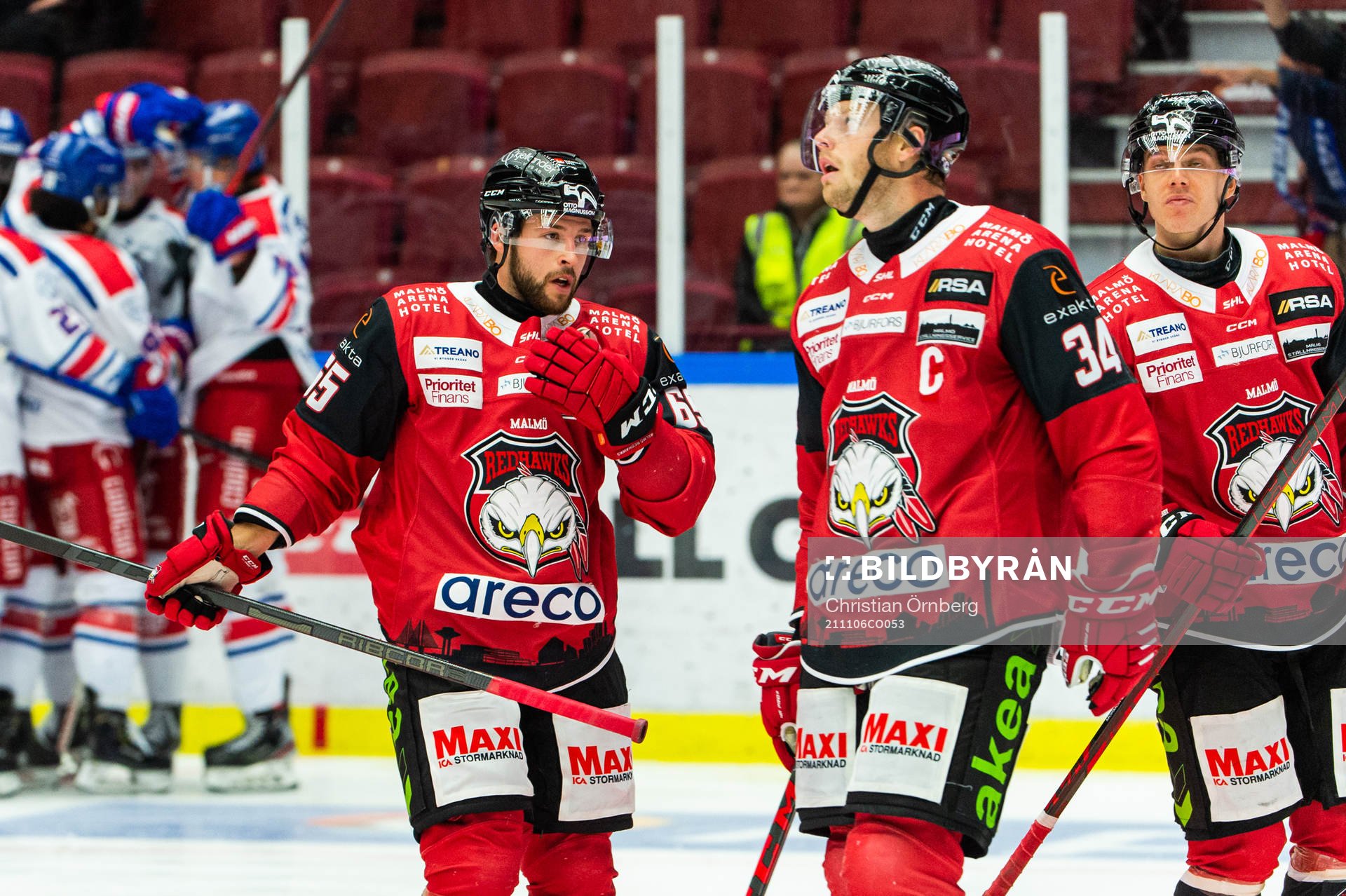 Malmö Redhawks Alexander Molldén och Carl Söderberg