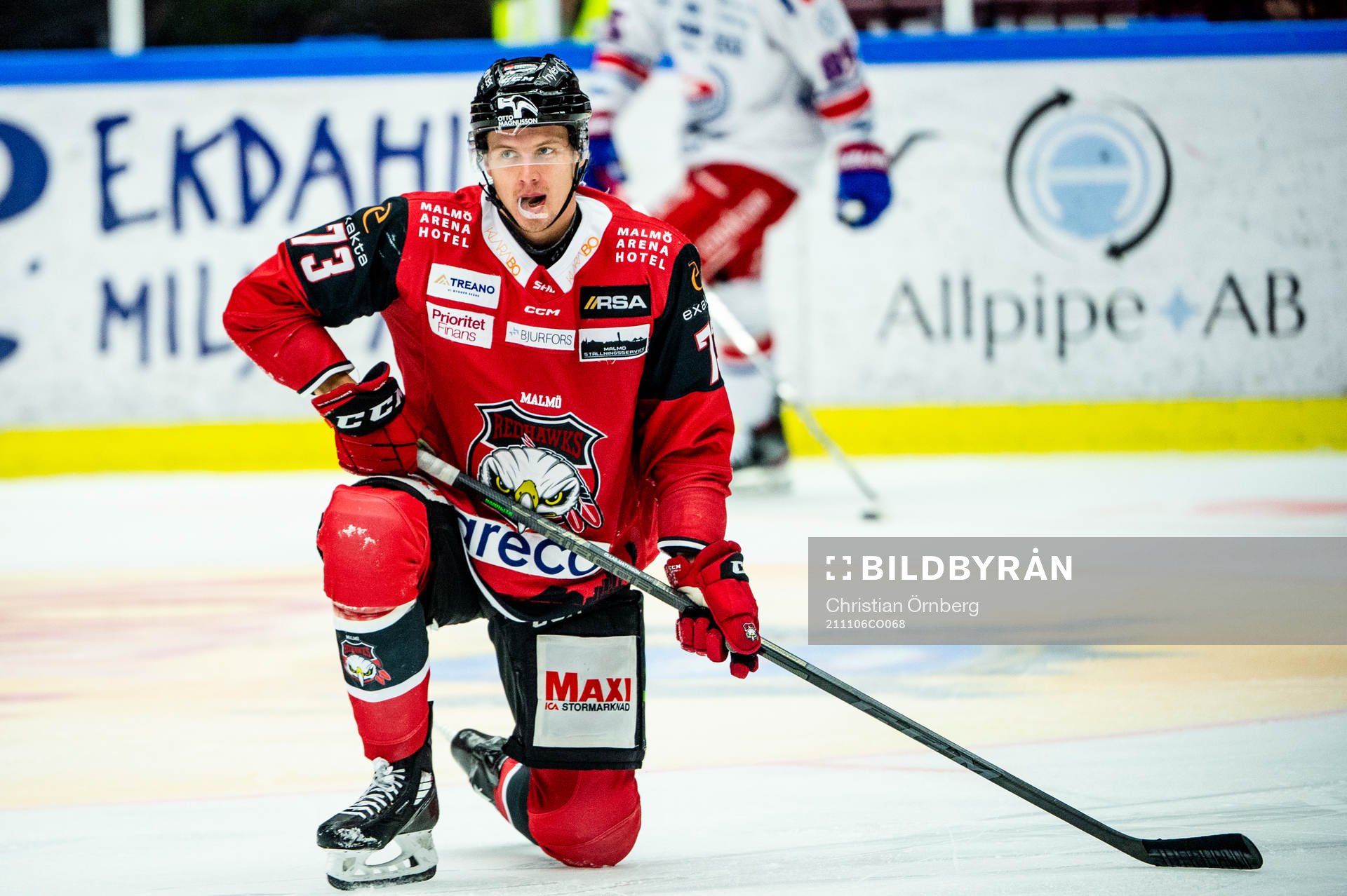 Malmö Redhawks Adam Ollas Mattsson deppar