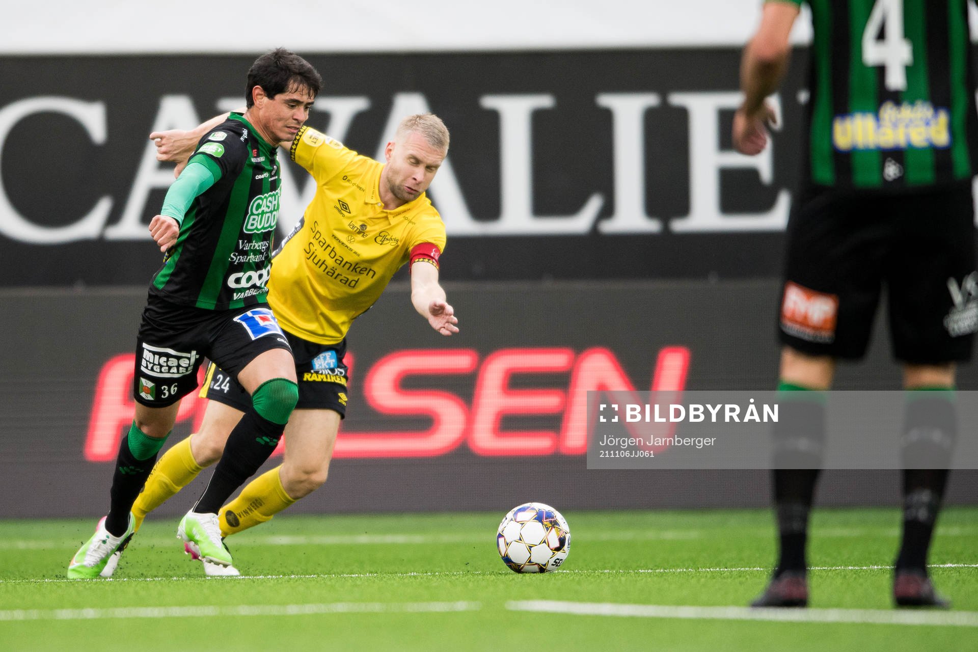 Varbergs Jean Carlos De Brito och Elfsborgs Johan Larsson