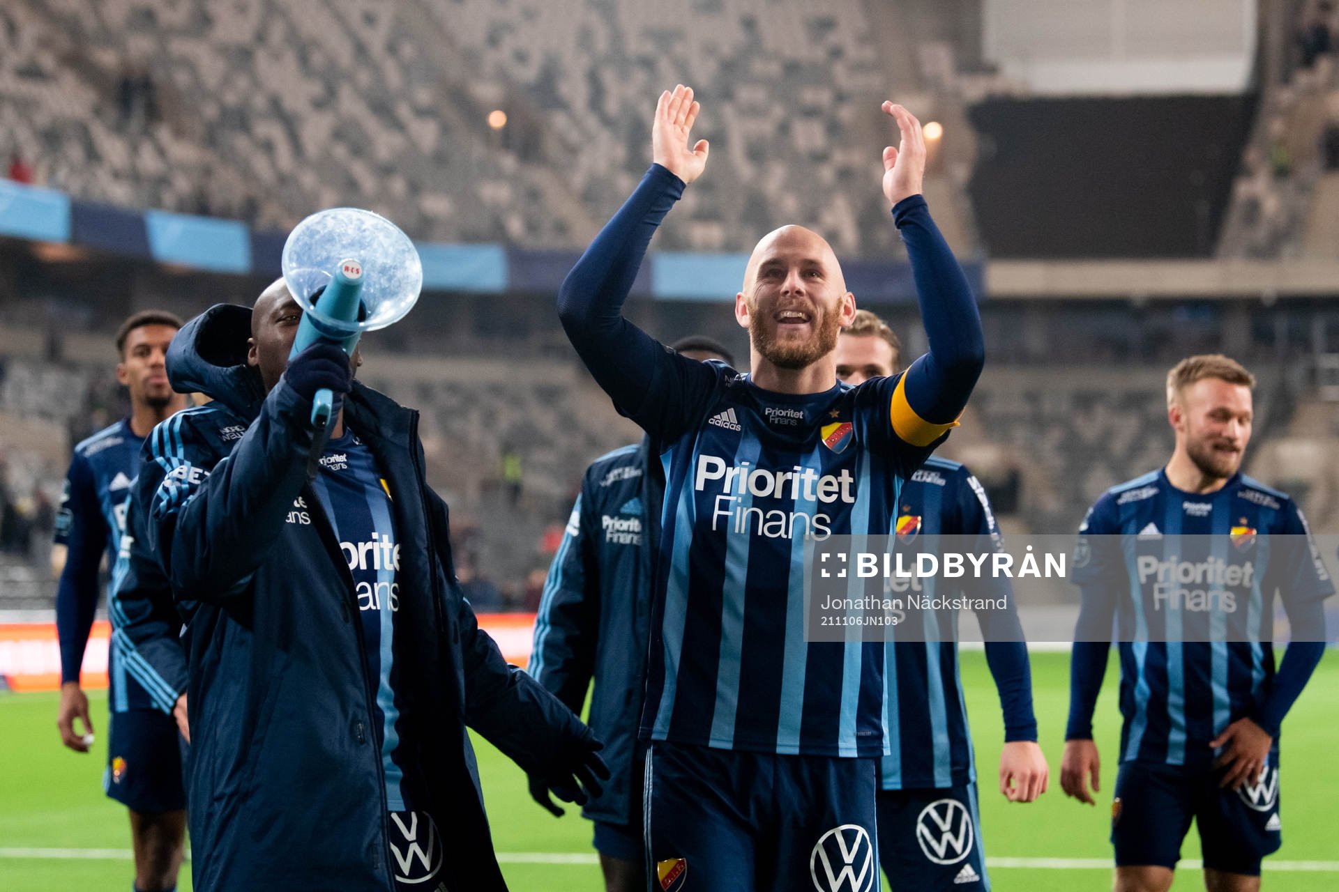 Djurgårdens Magnus Eriksson jublar