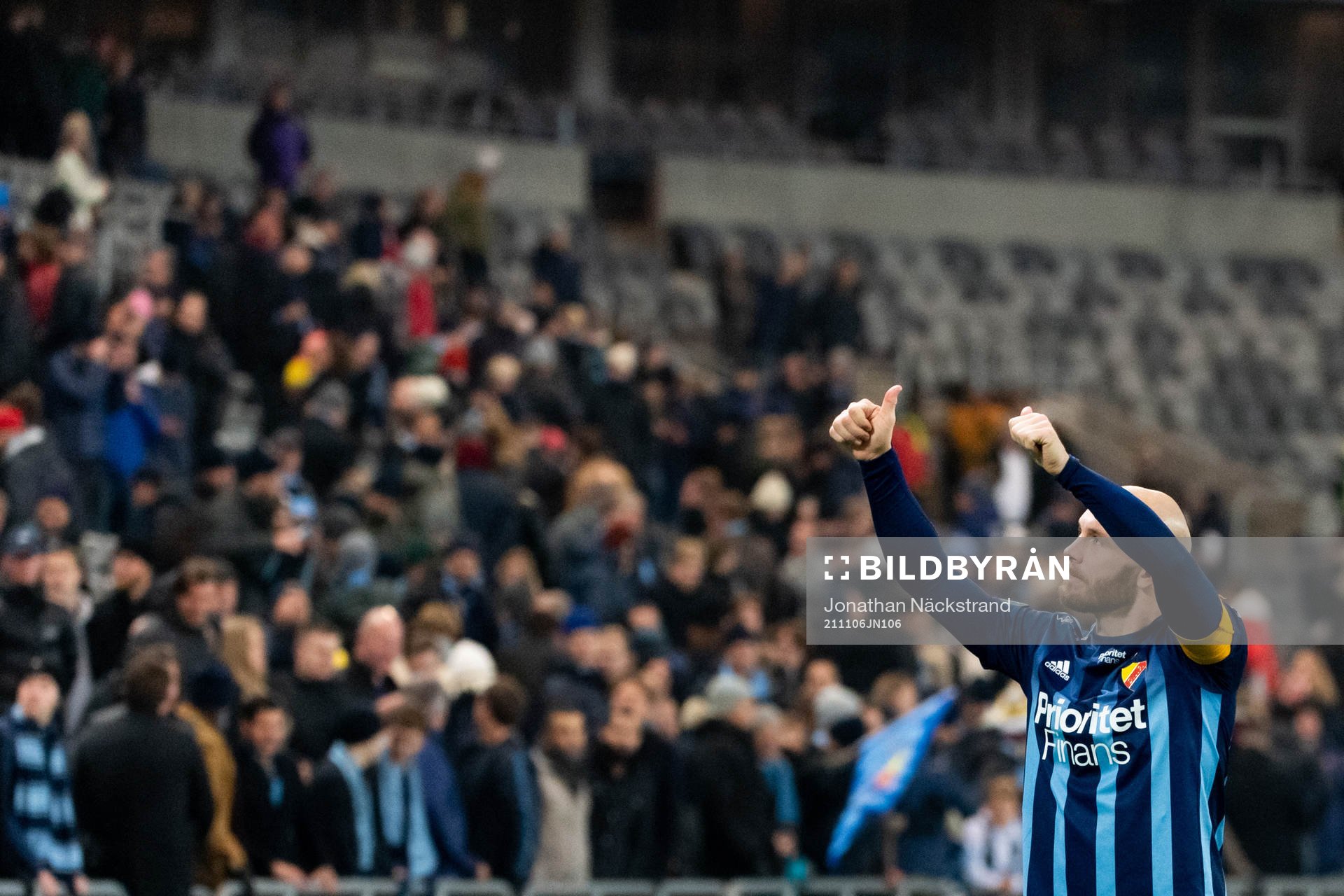 Djurgårdens Magnus Eriksson jublar