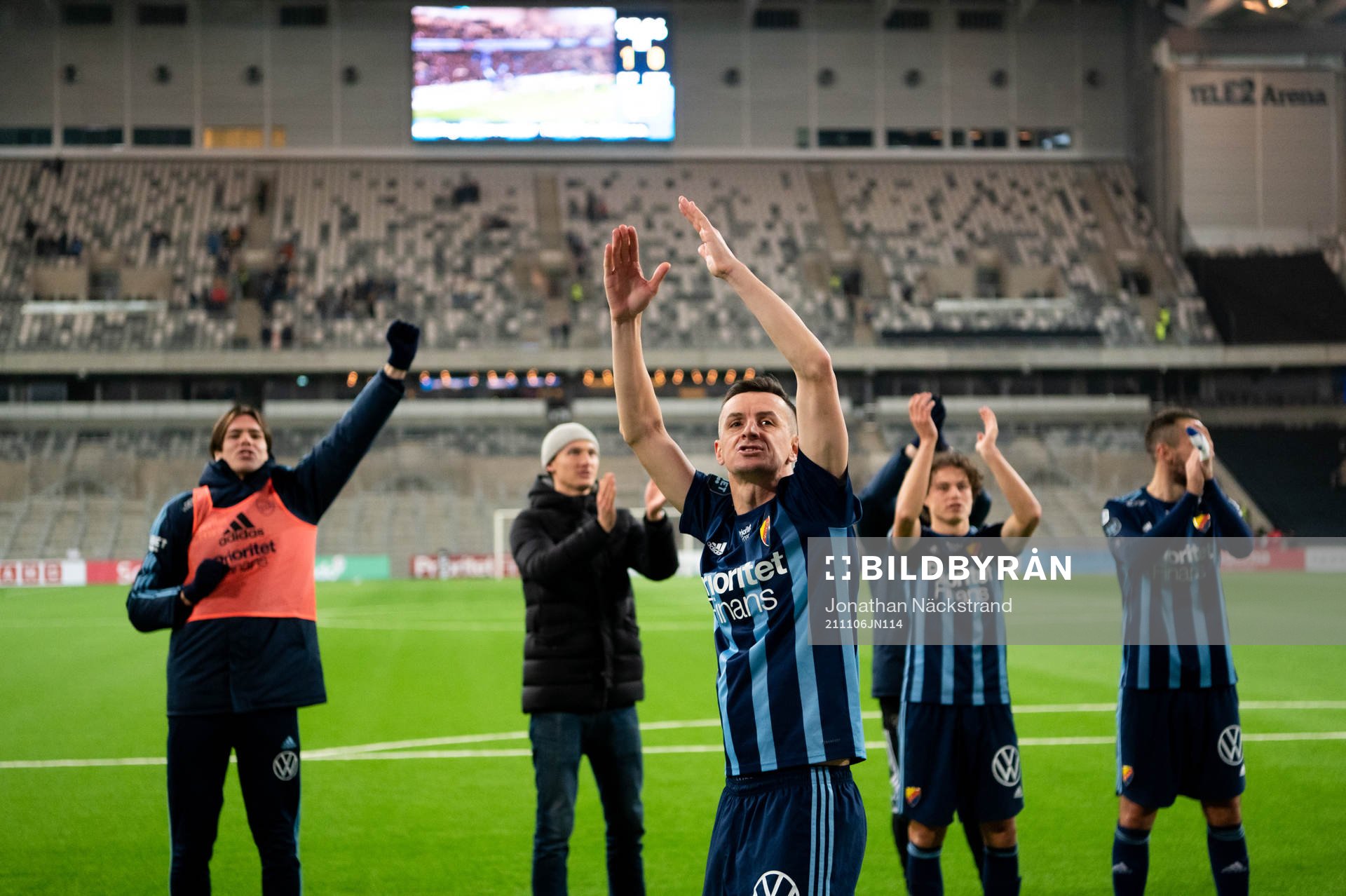 Djurgårdens Haris Radetinac jublar