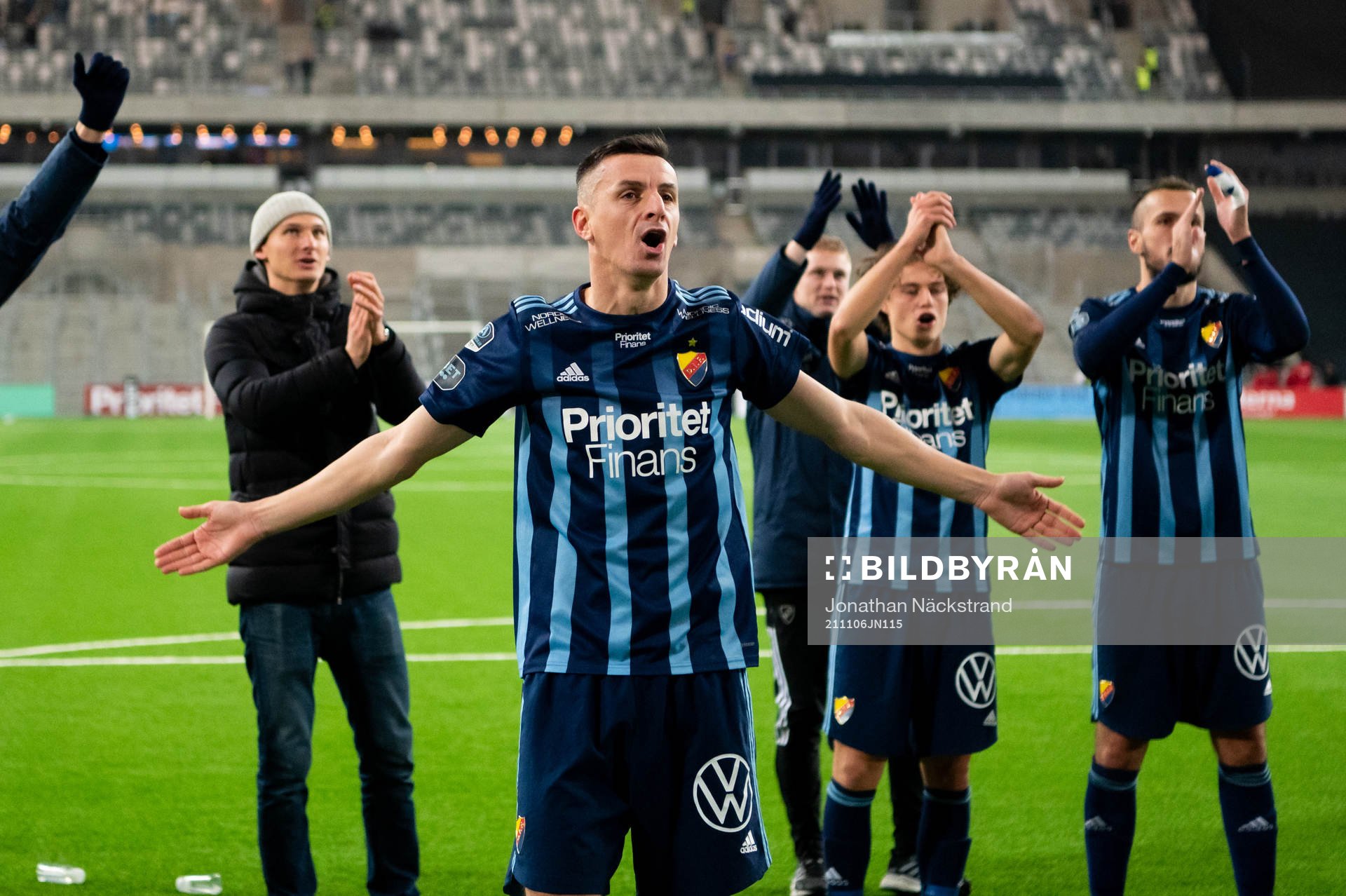 Djurgårdens Haris Radetinac jublar