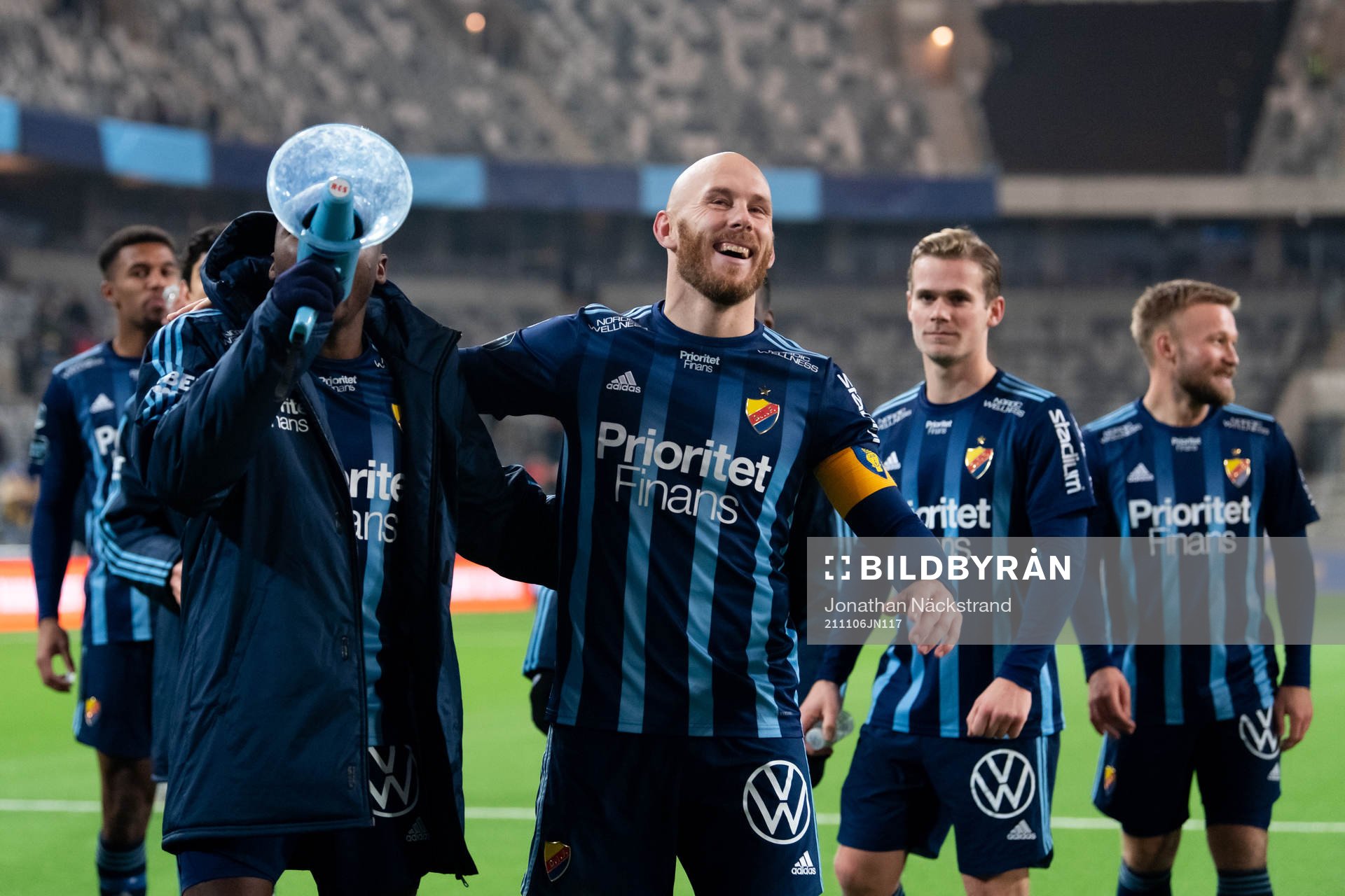 Djurgårdens Magnus Eriksson jublar