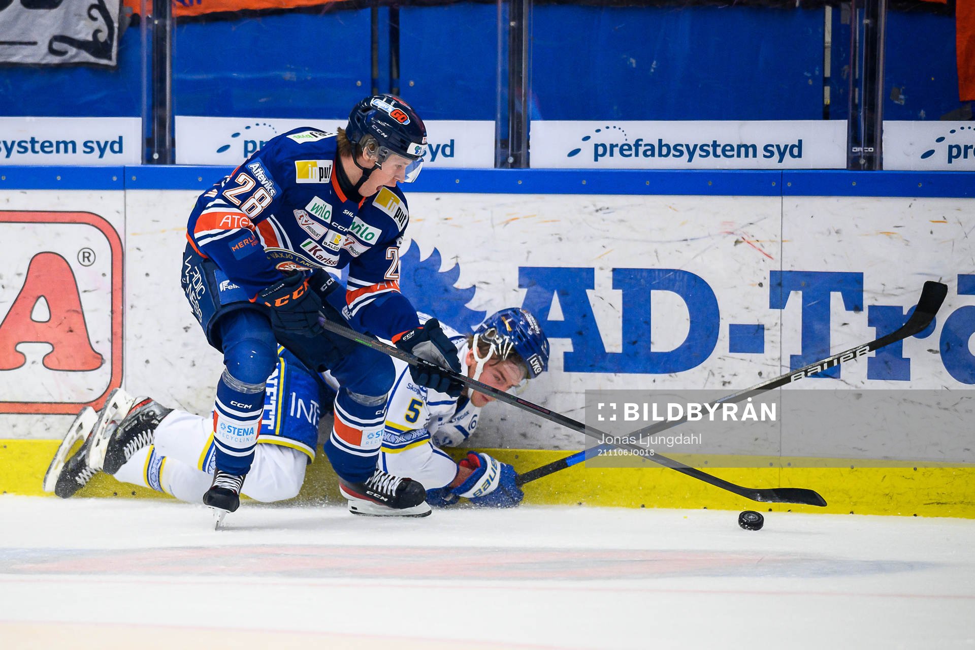 Växjös Hugo Gustafsson och Leksands Calle Själin