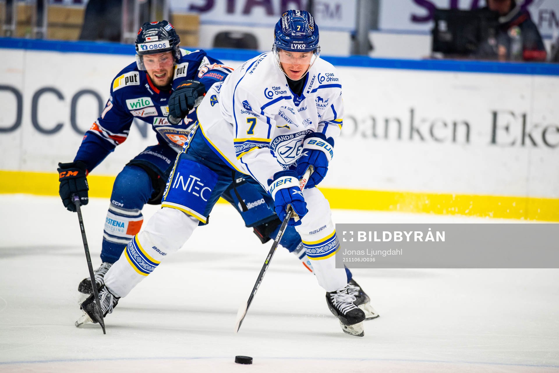 Växjös Martin Lundberg och Leksands Benjamin Thomas
