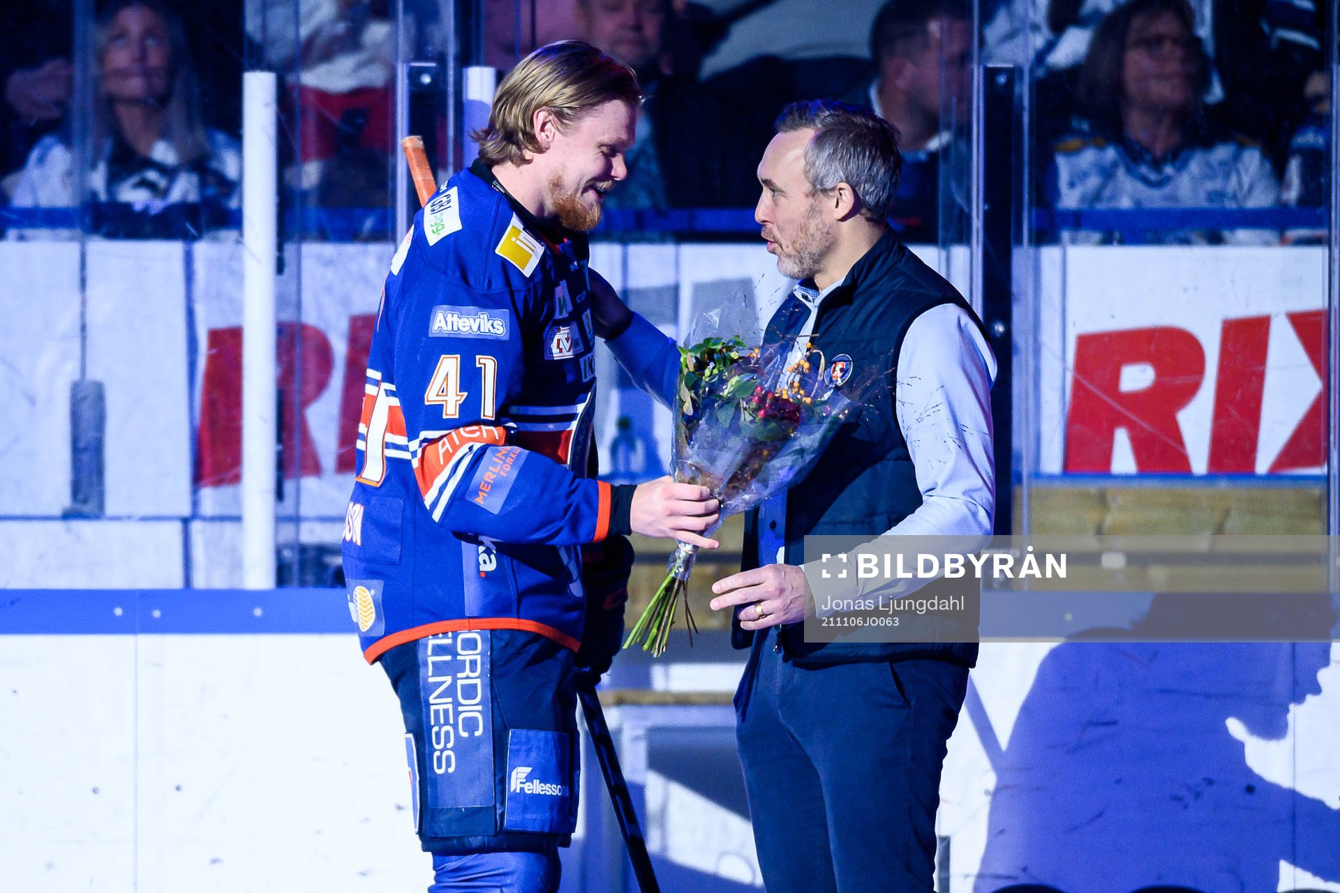 Växjös Ludvig Nilsson uppmärksammas av Växjös VD Johan