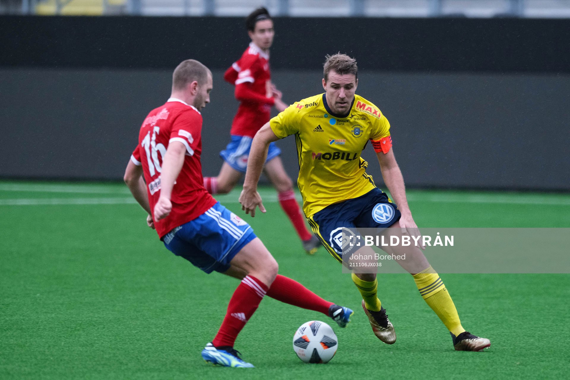 Sävedalens David Franklin och Ängelholms Johan Oremo