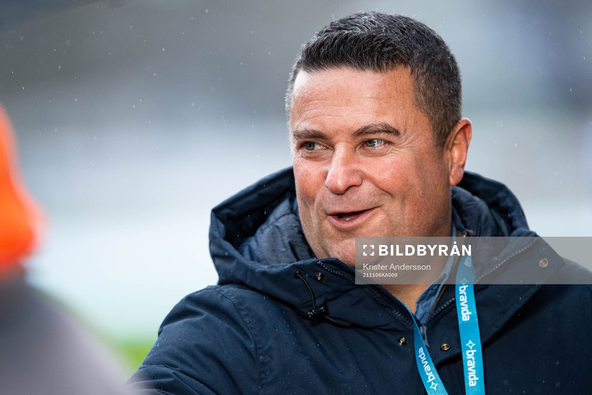 Värnamos sportchef Håkan Söderberg inför fotbollsmatchen i Superettan mellan Värnamo och Helsingborg den 6 november 2021 i Värnamo. 