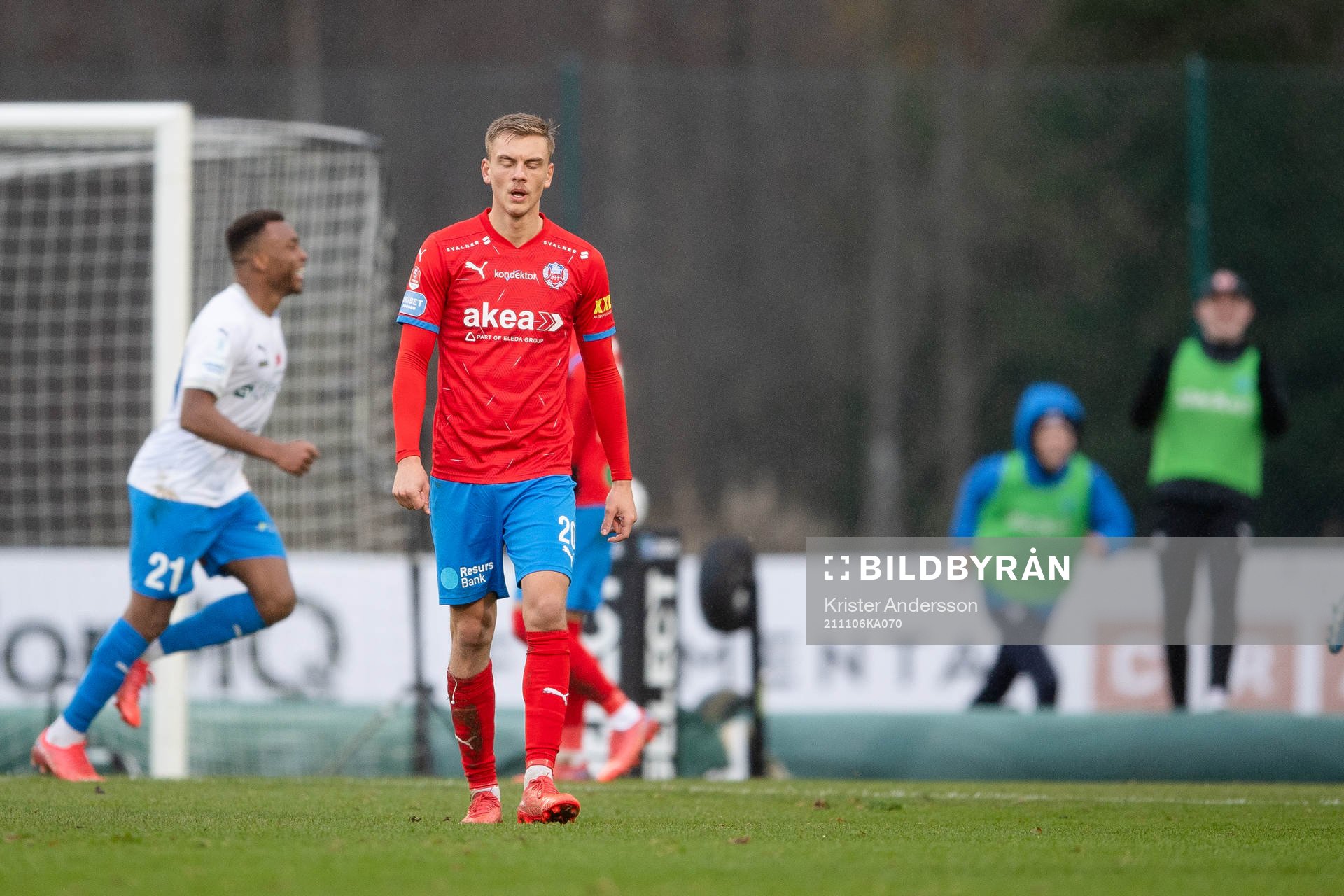 Helsingborgs Dennis Olsson deppar