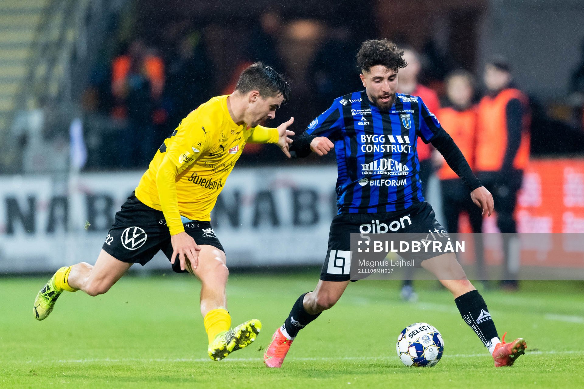 Mjällbys Jesper Gustavsson och Sirius Moustafa Zeidan