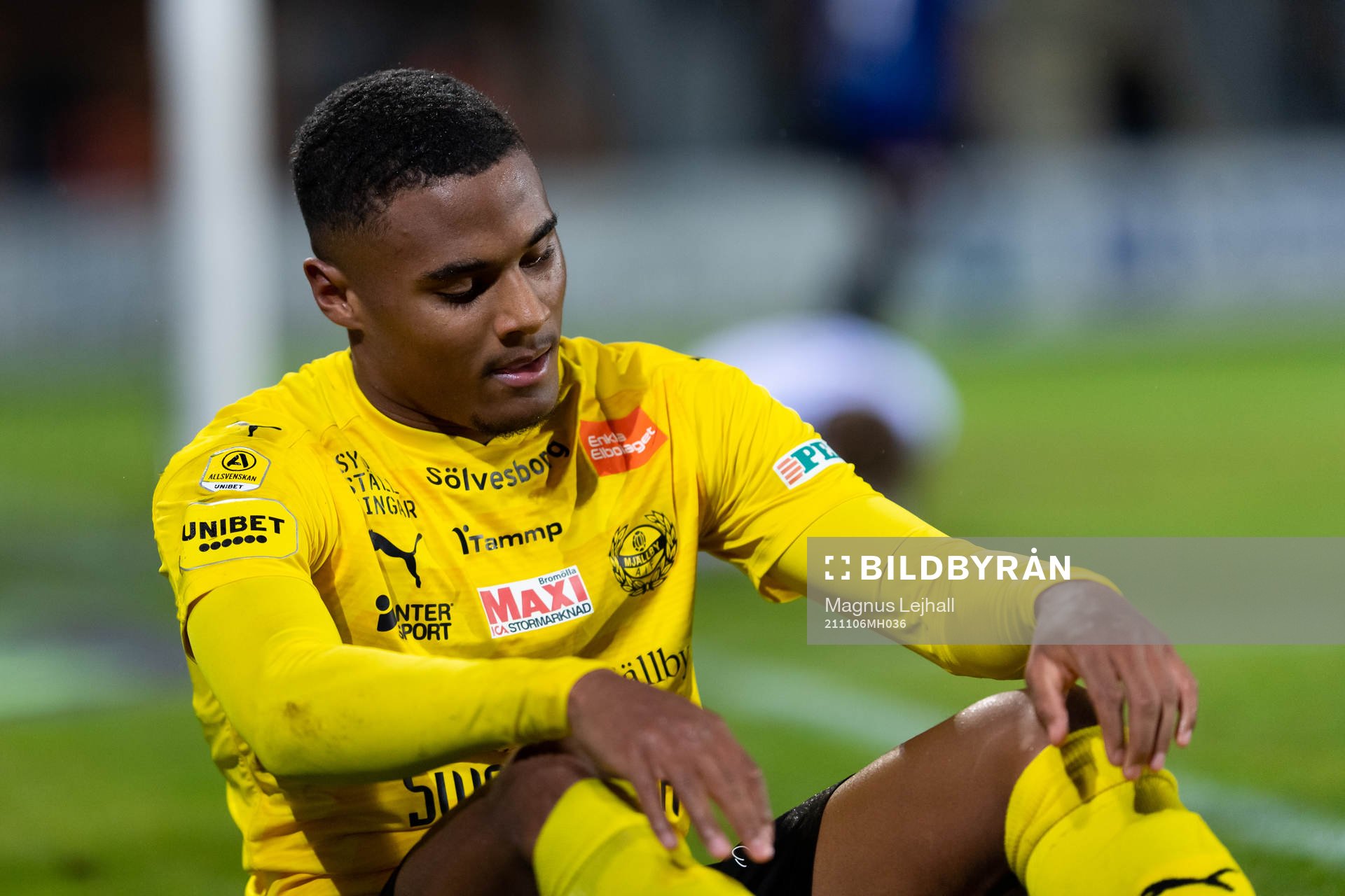 Mjällbys Amin Sarr deppar