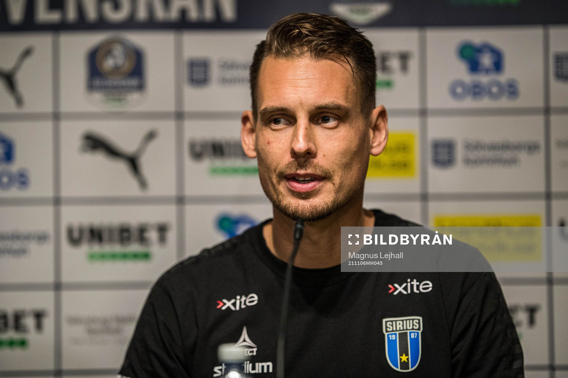 Sirius tränare Daniel Bäckström
