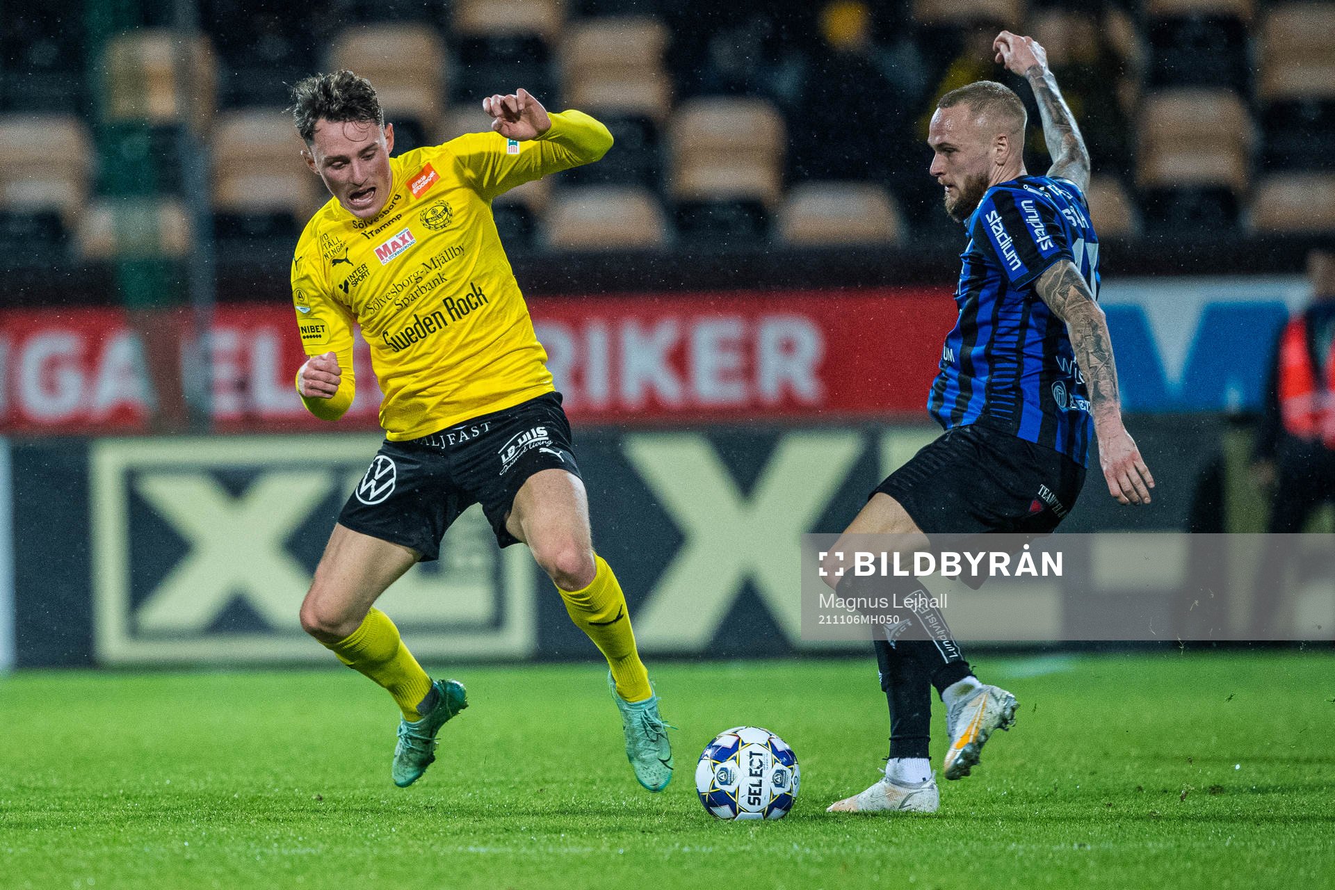 Mjällbys Noah Persson  och Sirius Adam Ståhl