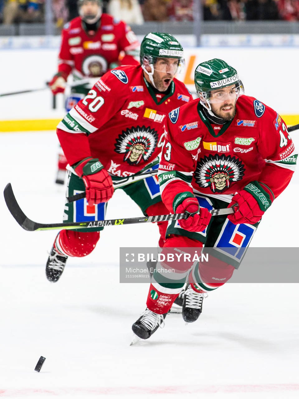 Frölundas Joel Lundqvist och Michael Spacek