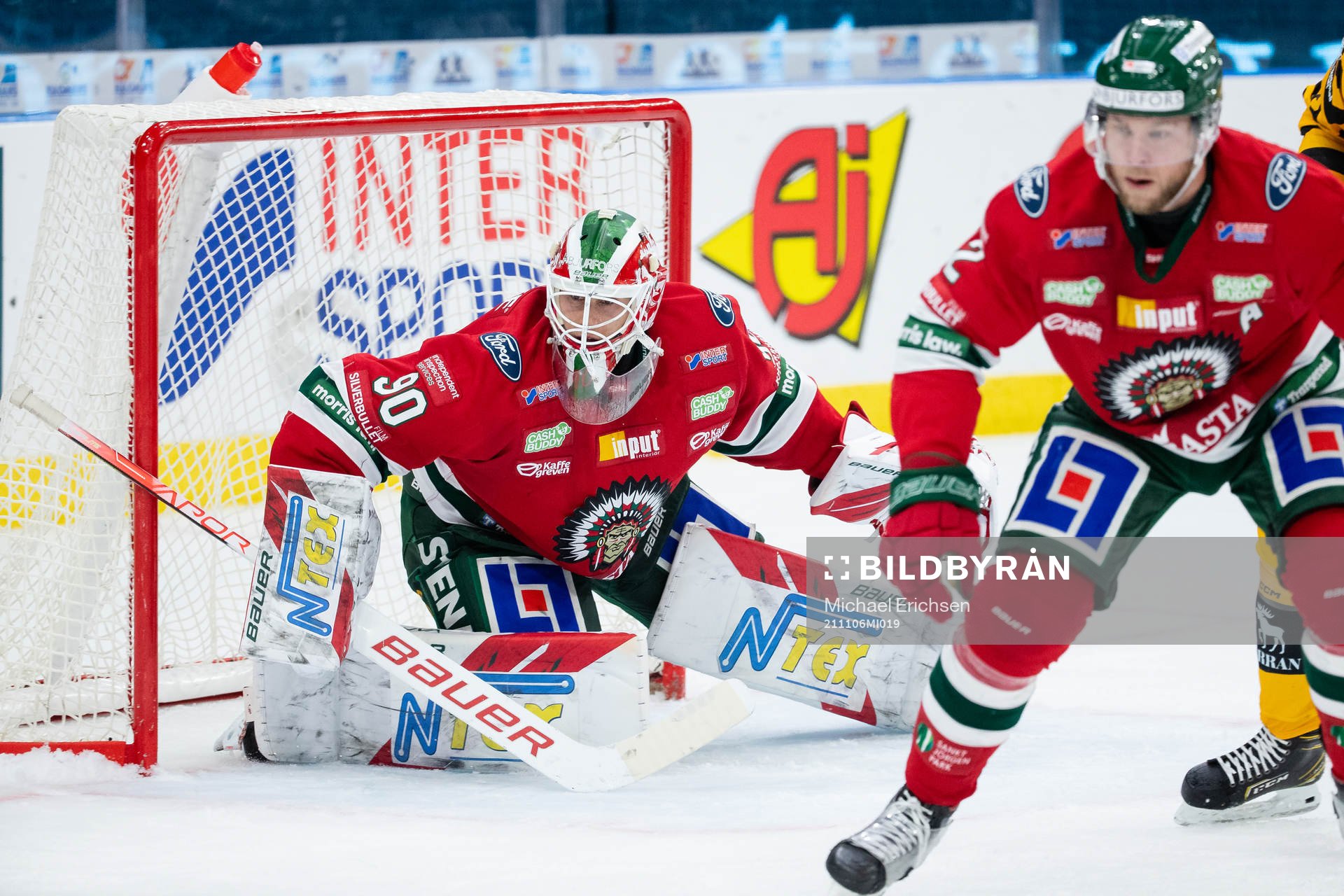 Frölundas målvakt Matthew Tomkins